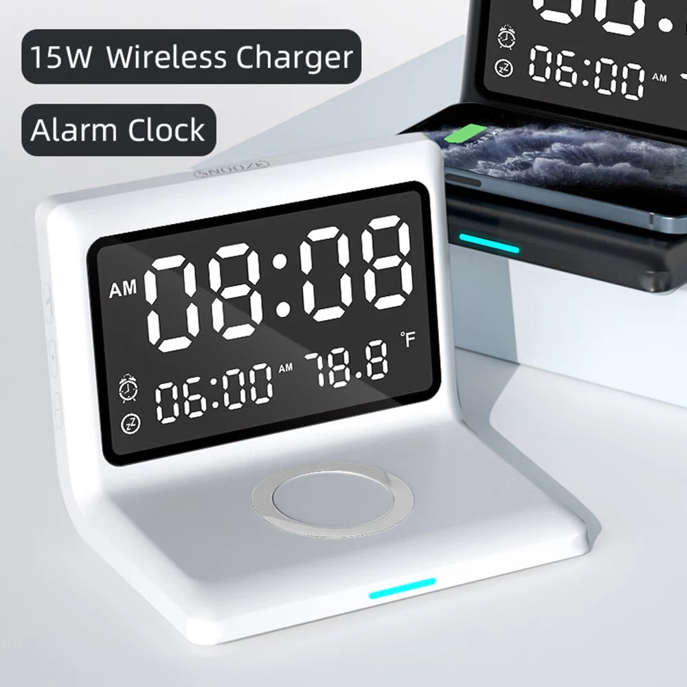 Digital Mirror Clock Wireless Charging Alarm Clock Buy Cheap Genuine