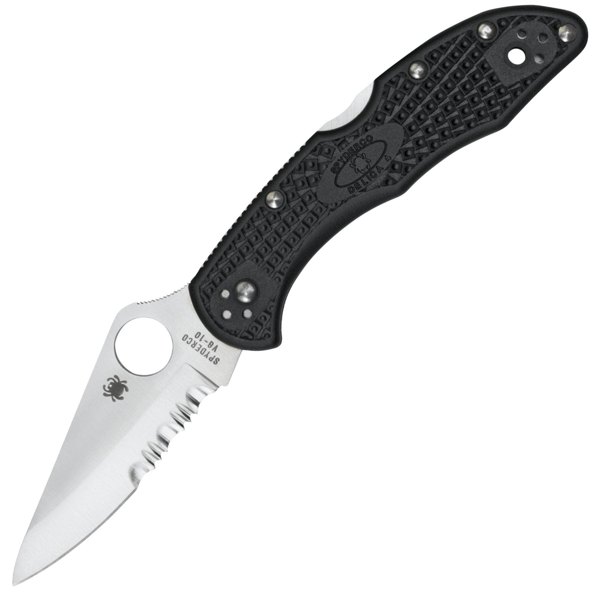 Spyderco Delica 4, 2.875 VG-10 ComboEdge Blade, Black FRN Handle - C11PSBK Cheap Sale Eastbay