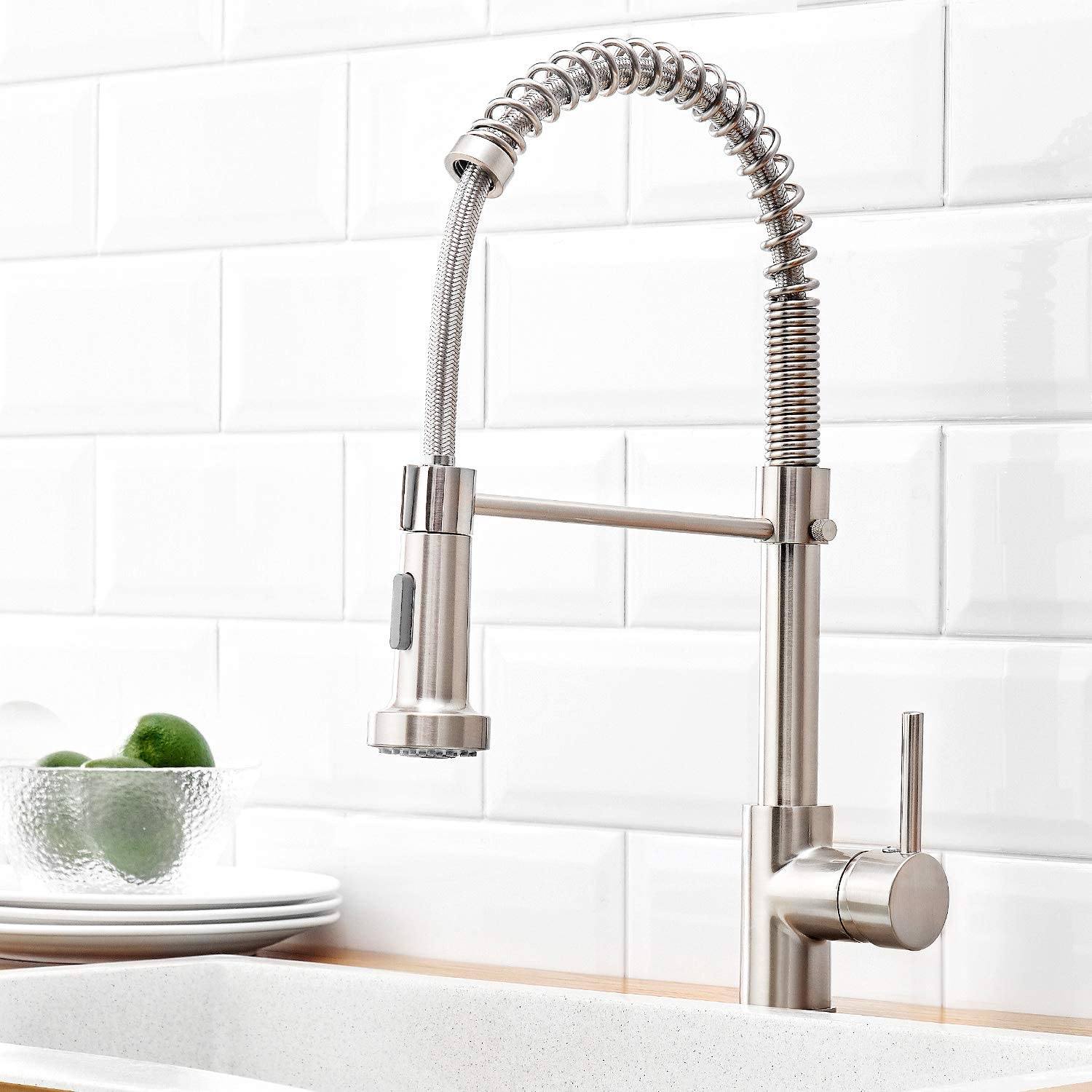 High Arc Spring Kitchen Sink Faucet Outlet Top Quality