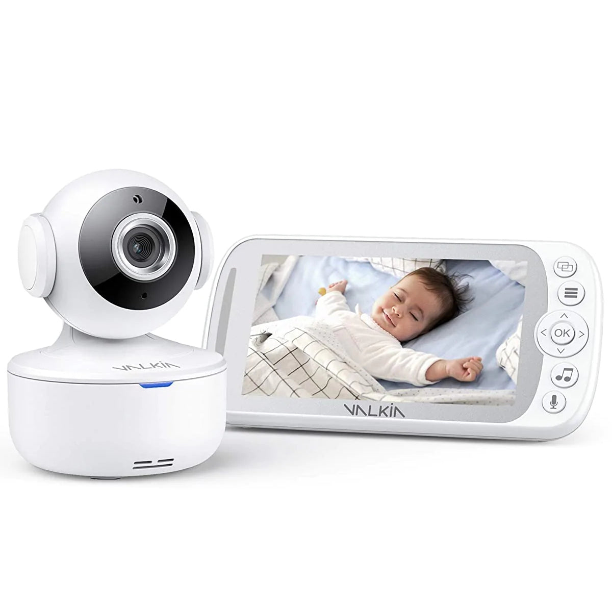 VALKIA 720P 5 HD Display Baby Monitor with Camera & Audio Factory Outlet For Sale