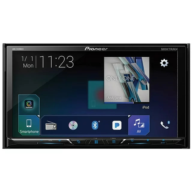 Pioneer AVH-2400NEX 7 Double-DIN In-Dash NEX DVD Receiver With Motorized Display, Bluetooth, Apple Carplay, Android Auto & SiriusXM Ready  (Refurbished) Buy Cheap Websites