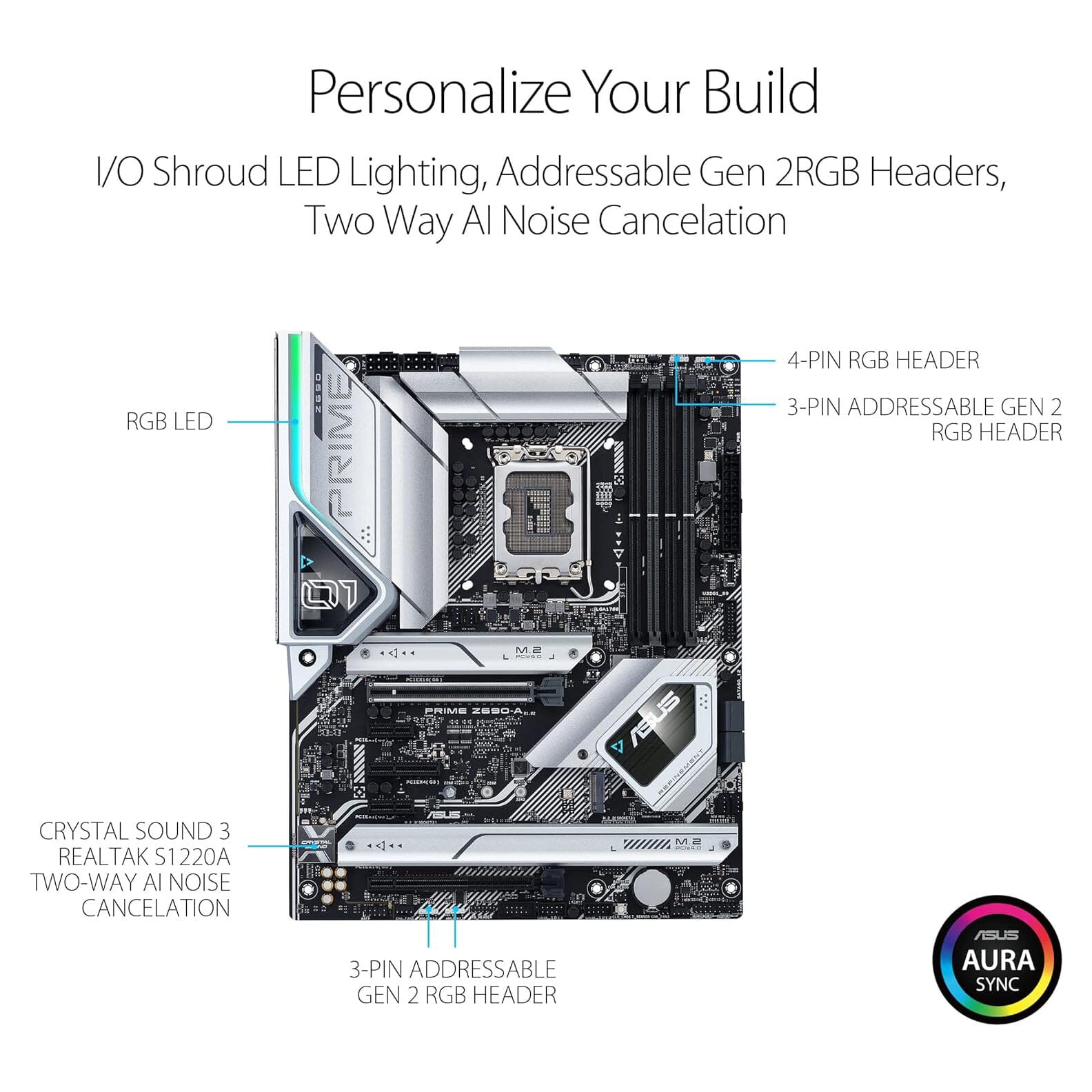 ASUS Prime Z690-A LGA 1700 Intel 12th ATX Motherboard  (Refurbished) Clearance Inexpensive