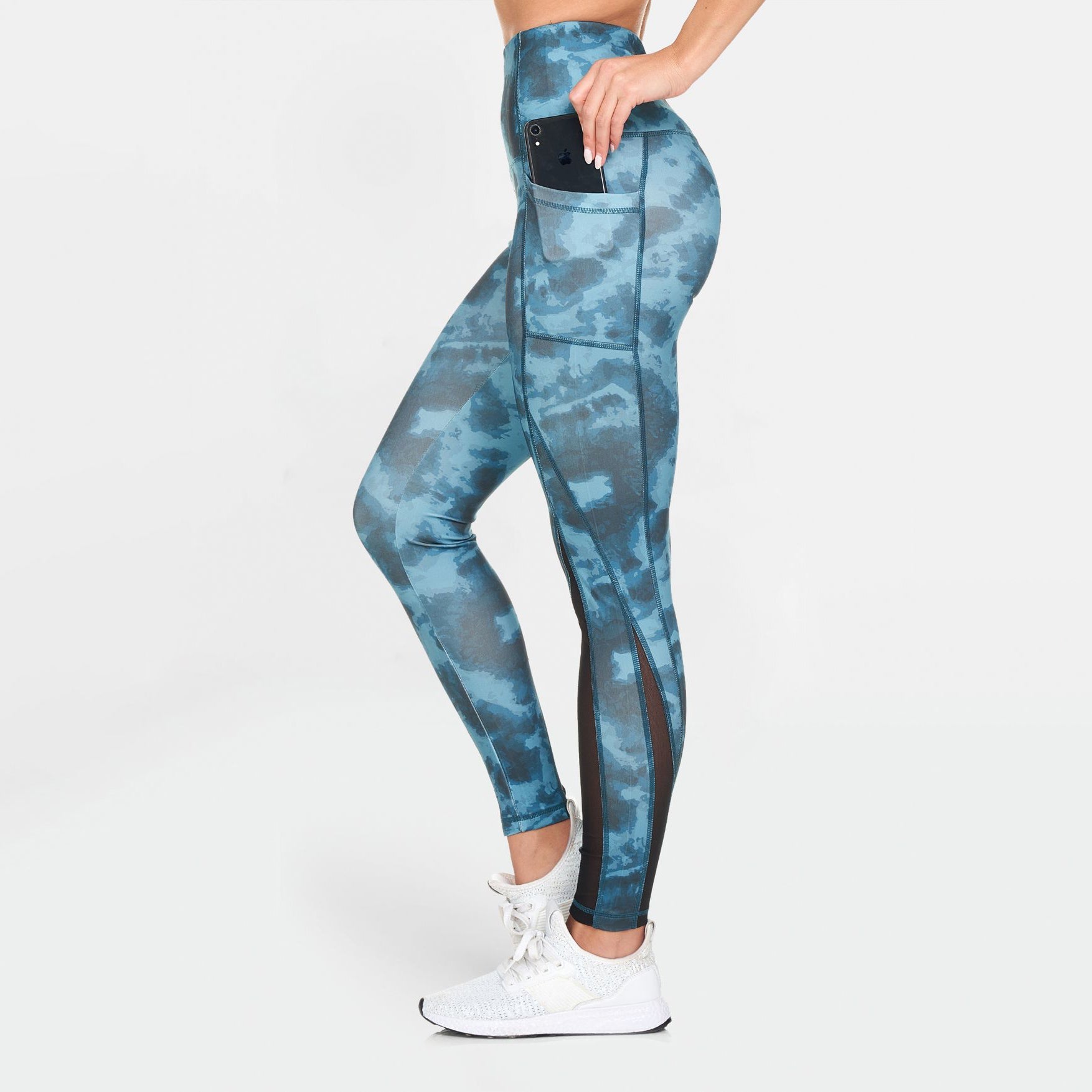 Women's Active High Rise Printed Leggings with Pockets Authentic For Sale