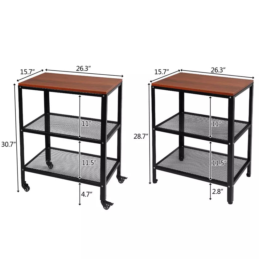 3-Tier Kitchen Microwave Cart Standing Bakers Rack Storage Cart Cost Cheap Pice