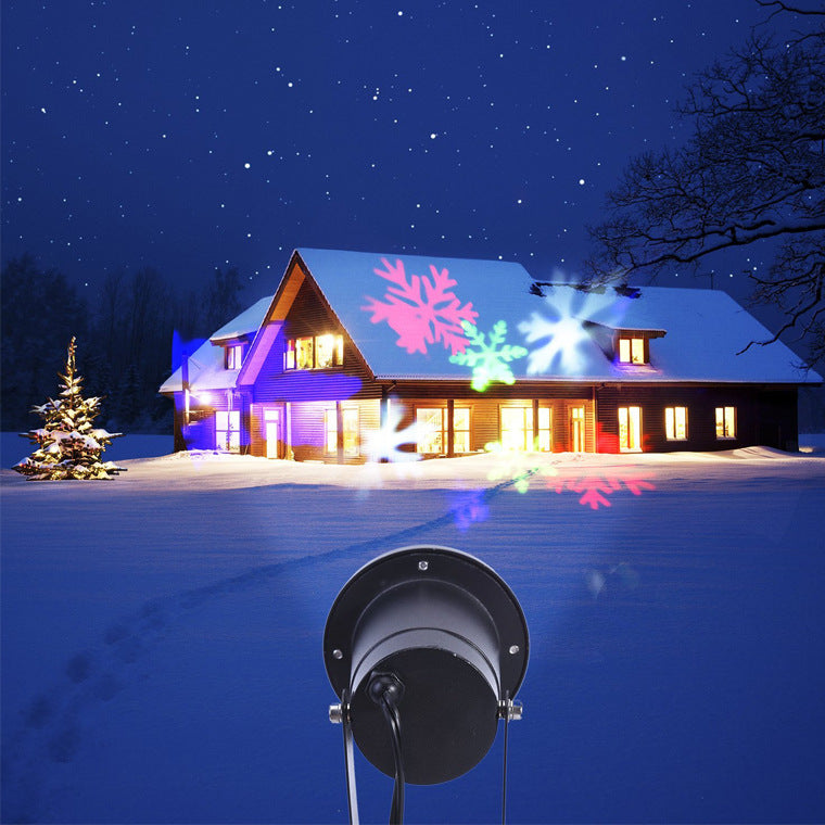 LED Christmas Moving Snowflake Lights Show Laser Projector Outlet Pay With Paypal