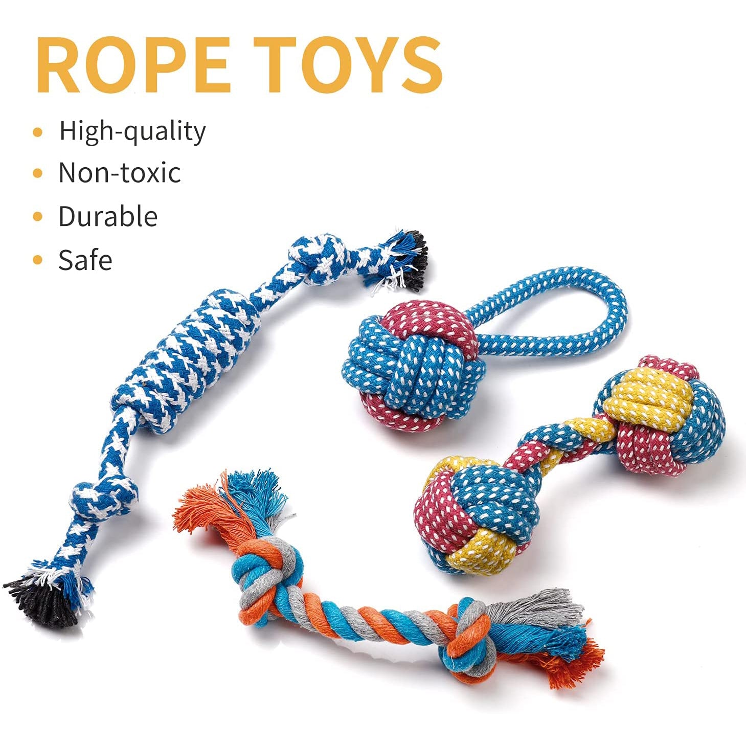 7-Piece: Puppy Cord Chew Toys Buy Cheap Clearance Store