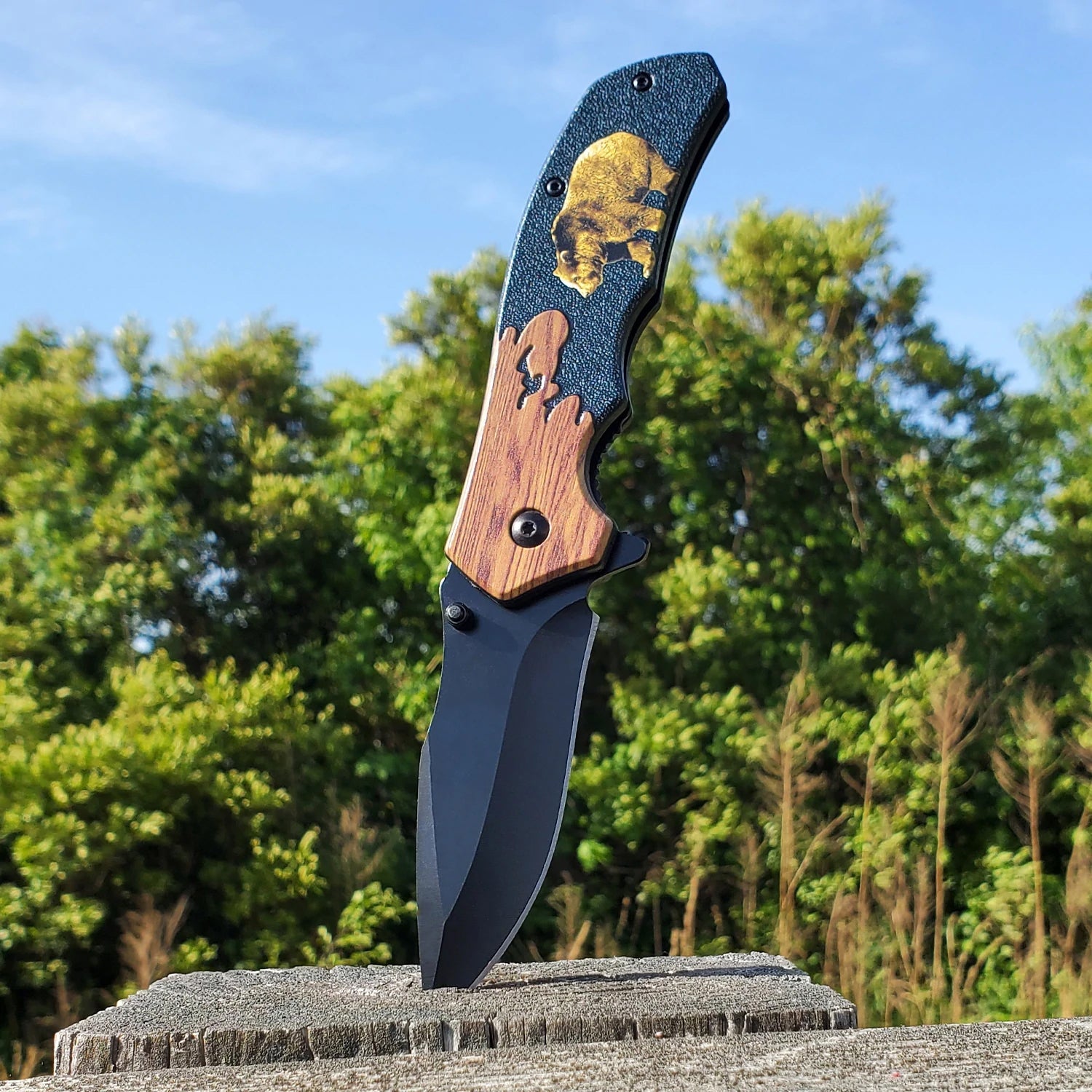 8 Wildlife Folding Knife High Quality Cheap Pice