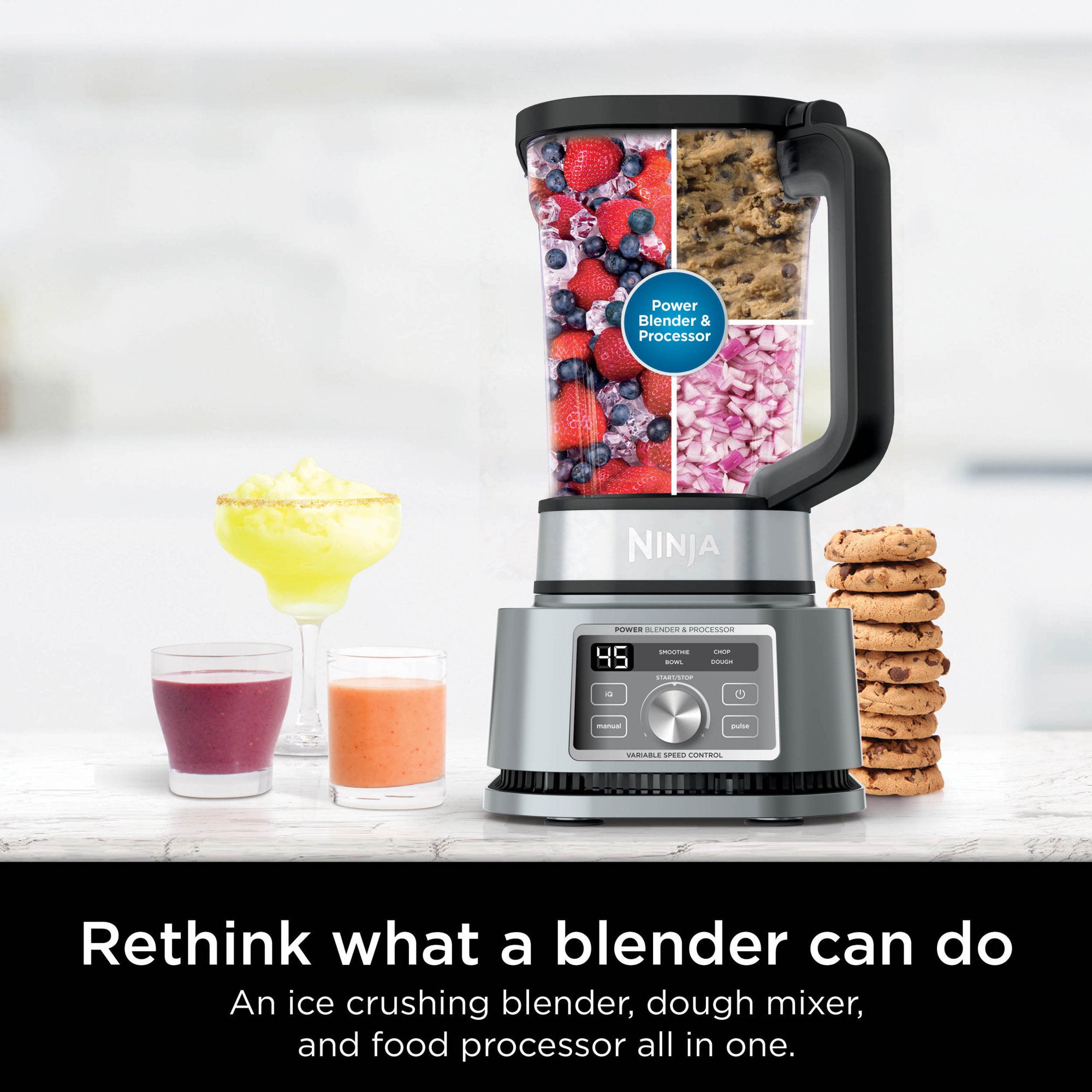 Ninja SS200 Foodi Power Blender and Processor (Refurbished) Newest For Sale