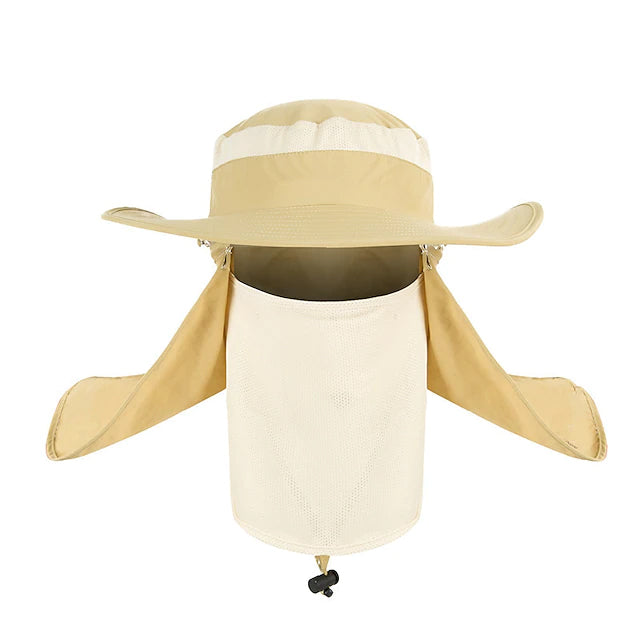 Adult Wide Brim Sun Hat with Neck Face Flap Cover The Best Store To Get