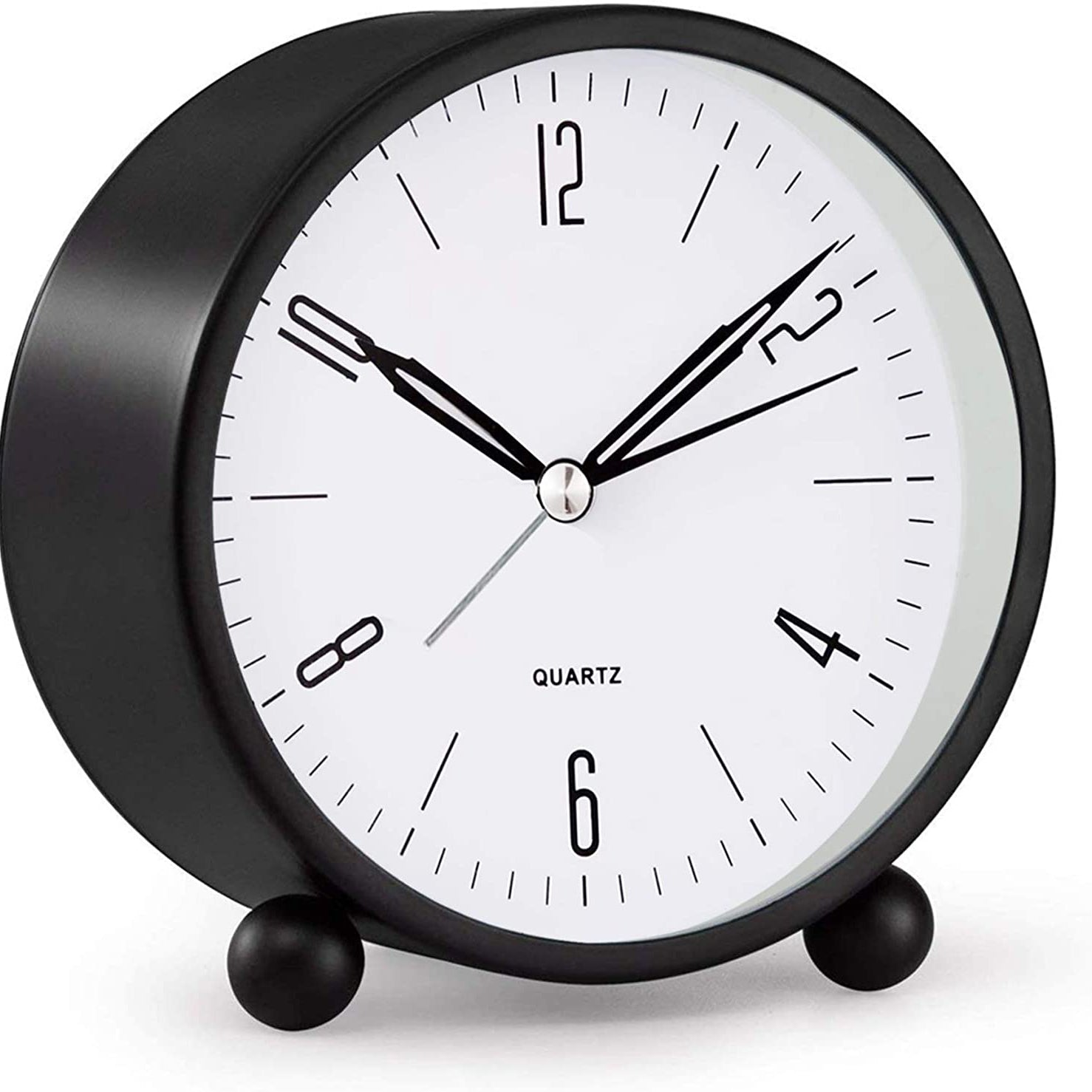 4 Super Silent Non Ticking Analog Alarm Clock with Night Light Online For Sale