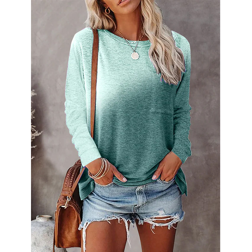 Women's Drawing T-Shirt Crew Neck Basic Top Discount Sale Online