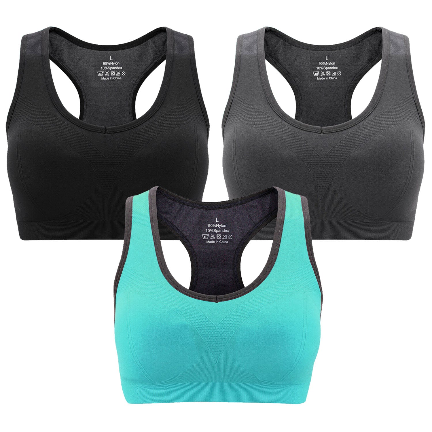 3-Pack: Women Padded Sports Bras Online Online Cheap Pice