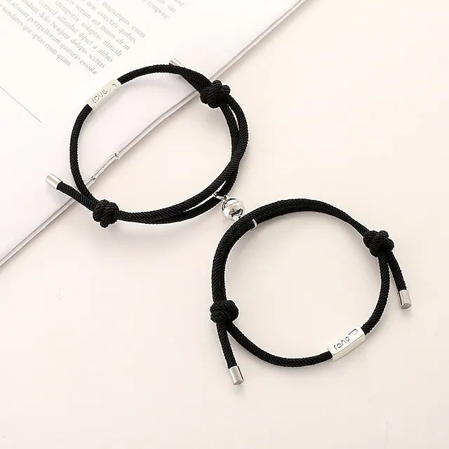 Magnetic Adjustable Simple Rope Couple Bracelet Original Cheap Pice