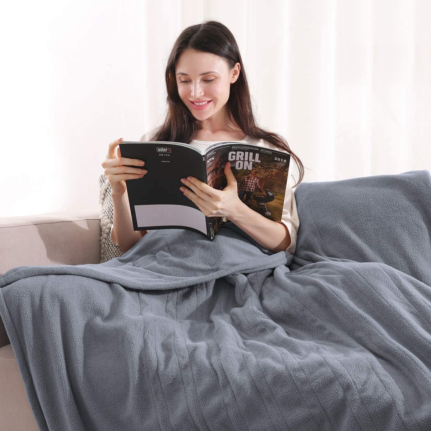 Polar Fleece Full Body Warming Premium Microfiber Sofa Blankets Find Great Cheap Online