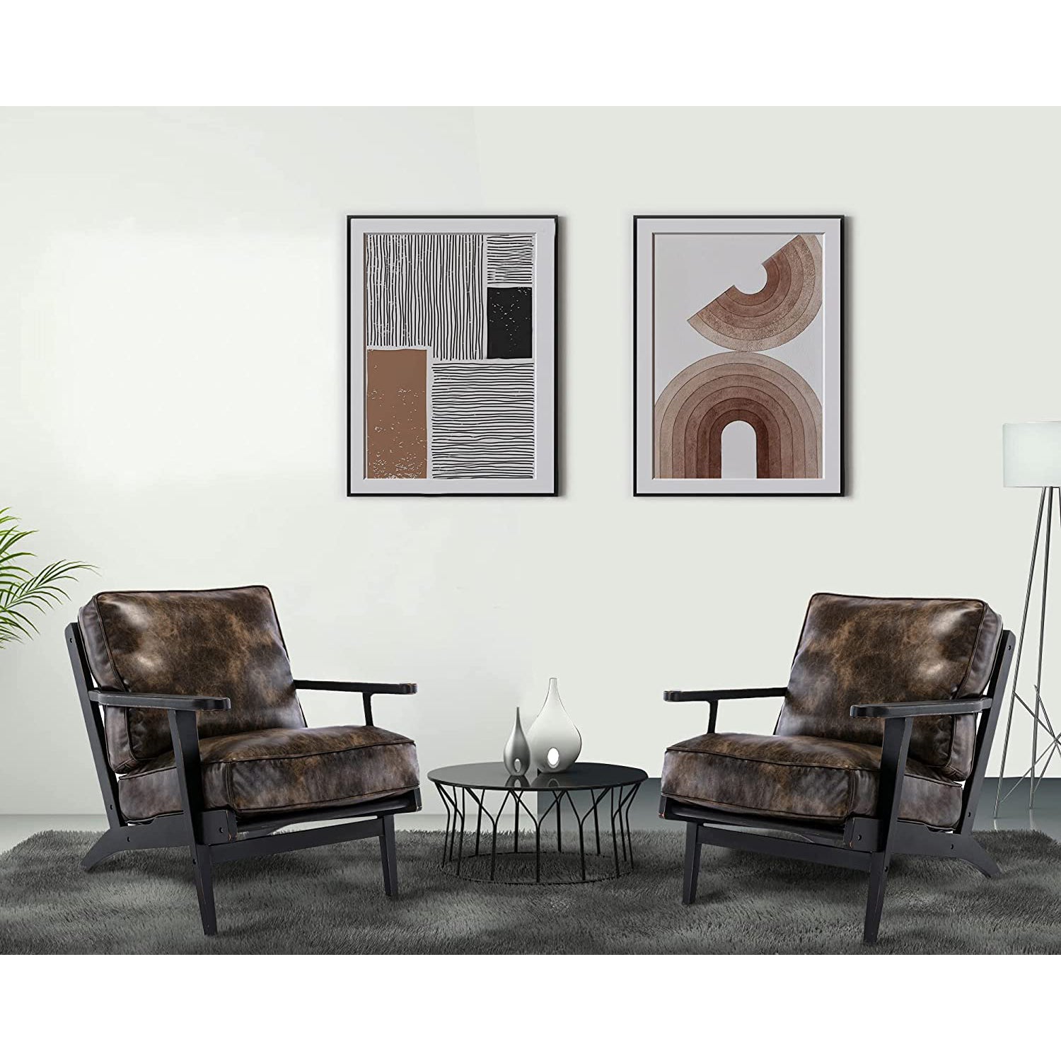 Modern Faux Leather Accent Chair With Paypal Cheap Online