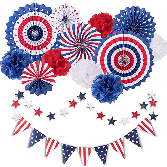 14-Piece: Patriotic Party Decorations Set Free Shipping Best Seller