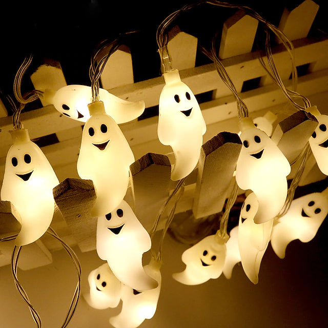 Halloween Cute Ghost LED String Lights Upholstery Lights Sale Supply