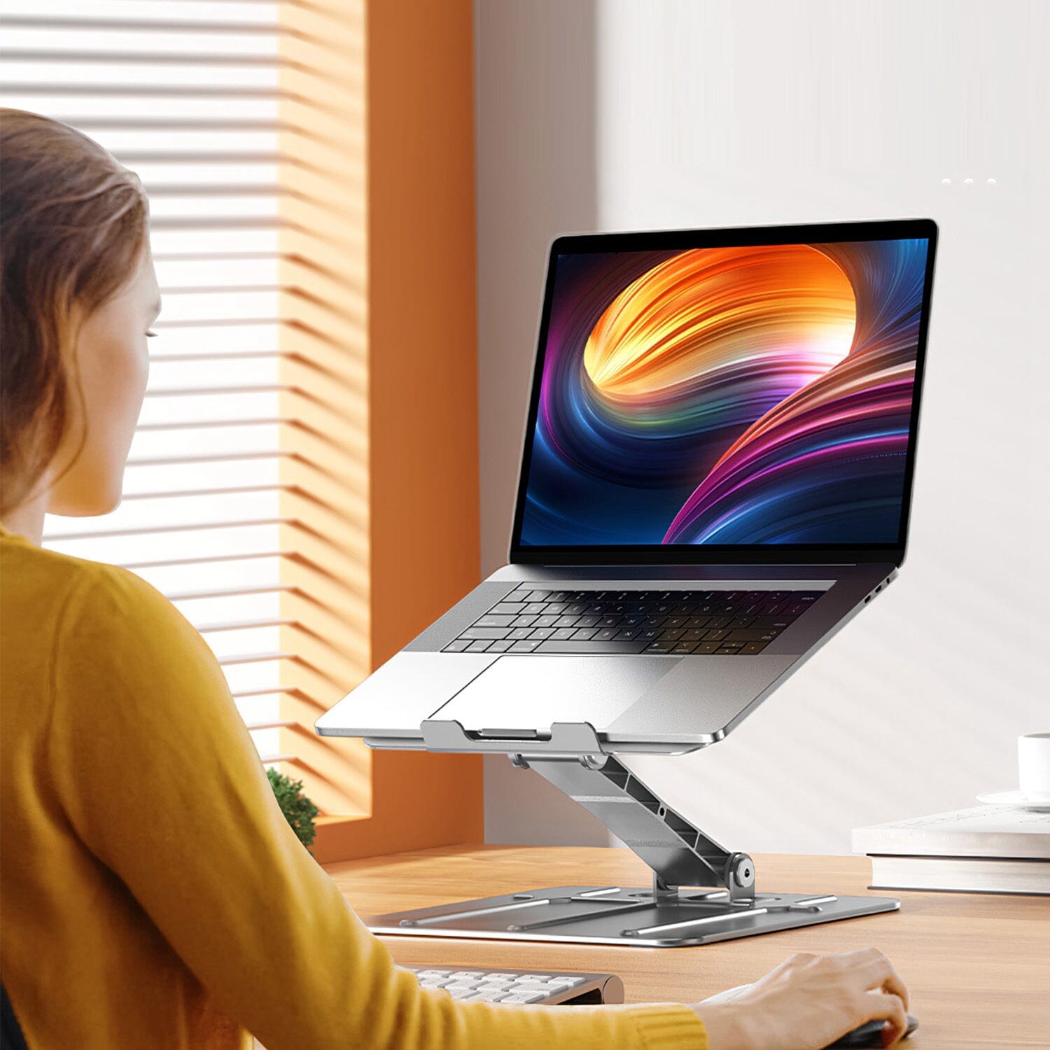 Adjustable Stepless Angle Laptop Stand Riser Sale Real