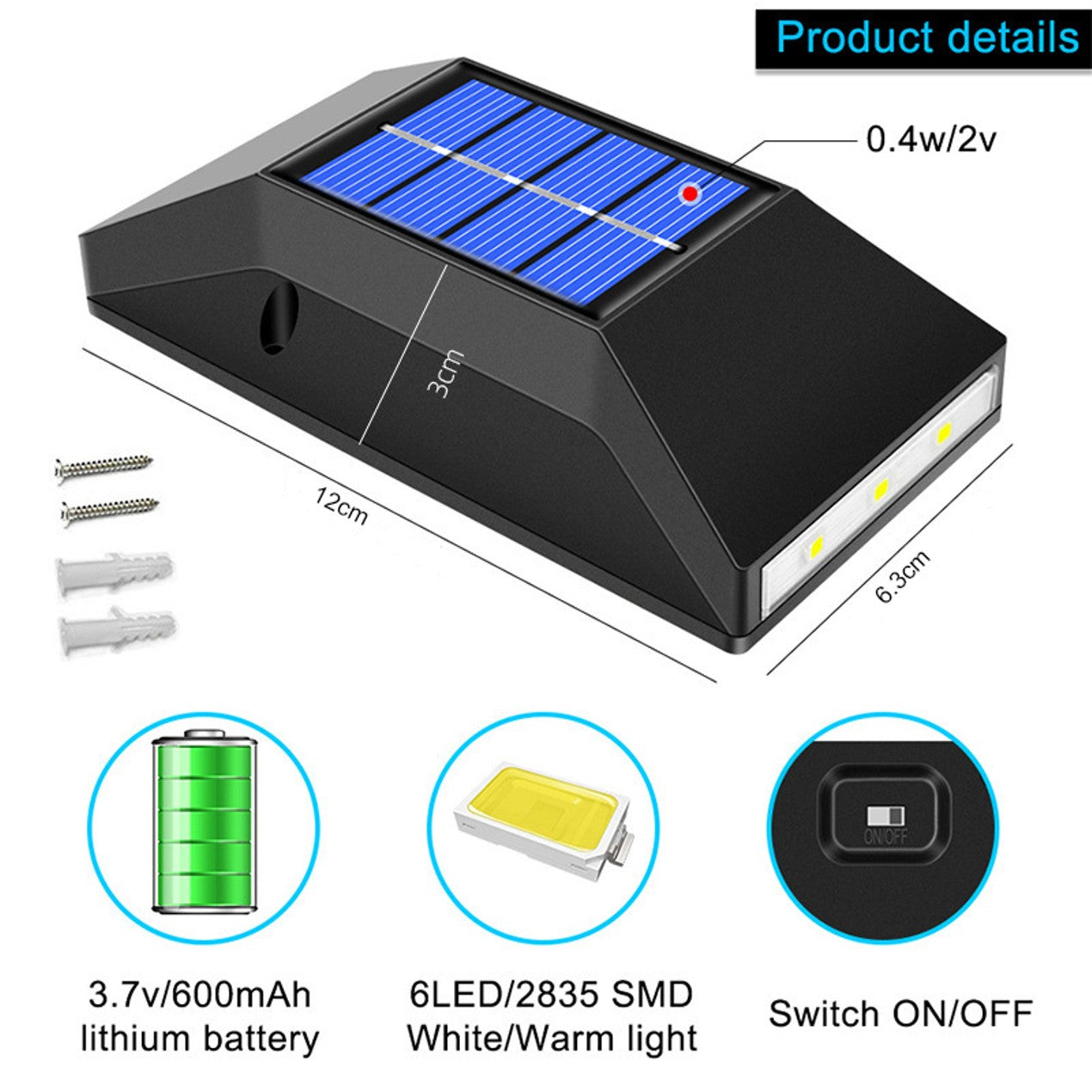 4-Pack: Solar Luminous Waterproof IP65 Outdoor Lights Discount Recommend