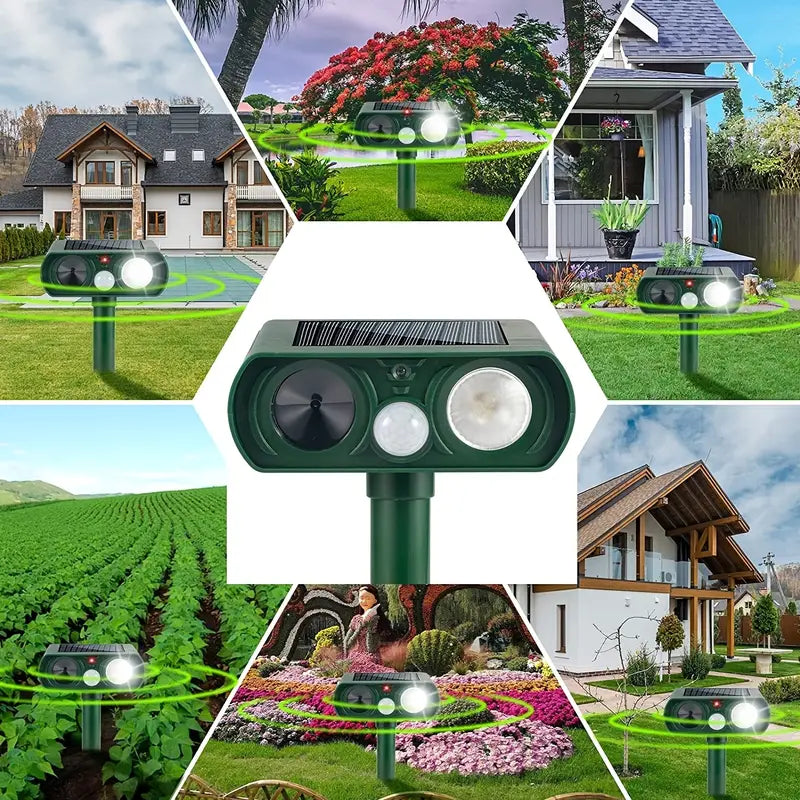 Solar Ultrasonic Animal Repeller with Motion Detector For Cheap Sale Online