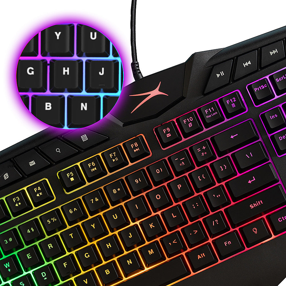 Altec Lansing - M180 Membrane RGB Gaming Keyboard - Multi-Color Wiki Cheap Online