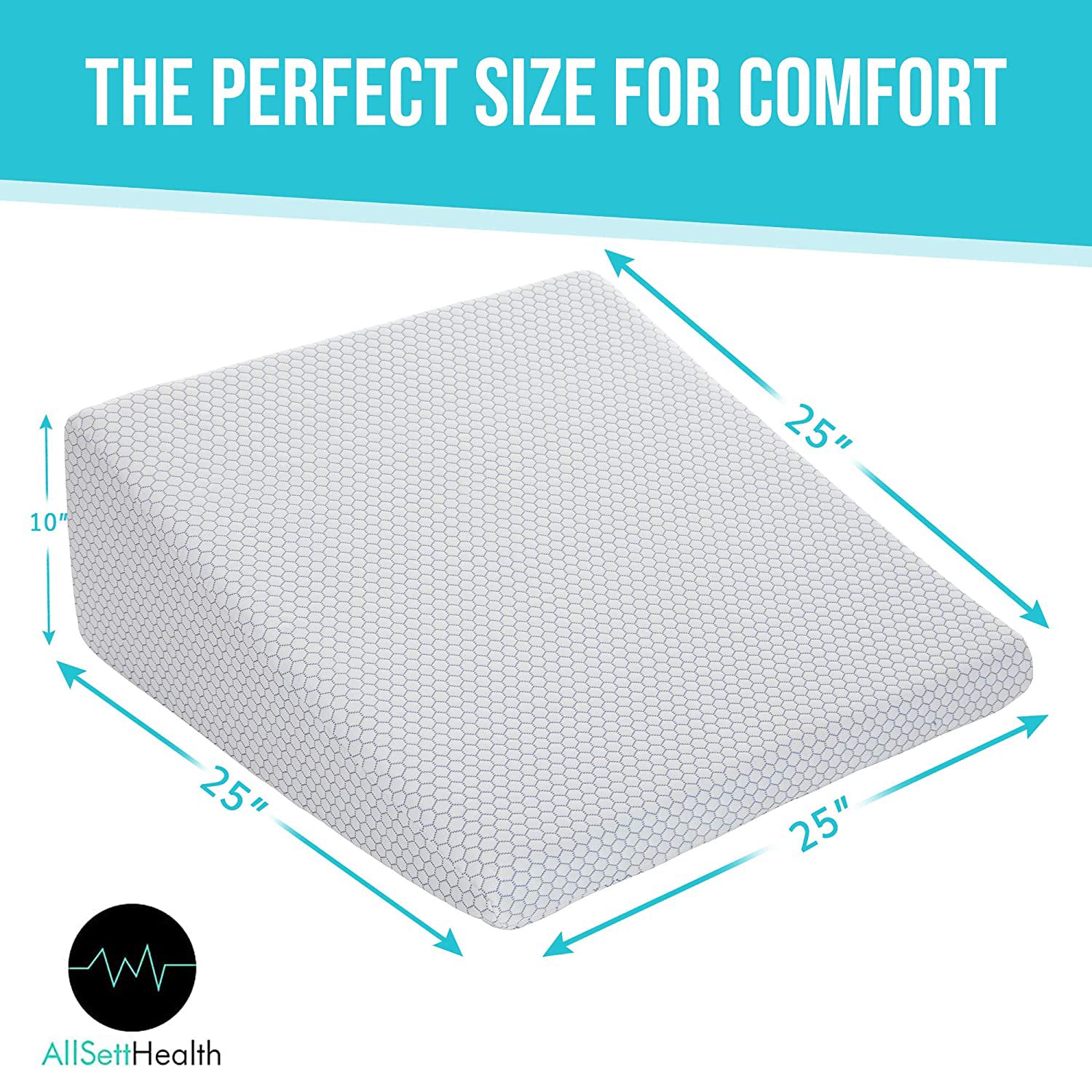 10 Bed Wedge Pillow with 24 Wide Incline Support Cushion for Lower Back Pain Release Dates Cheap Online