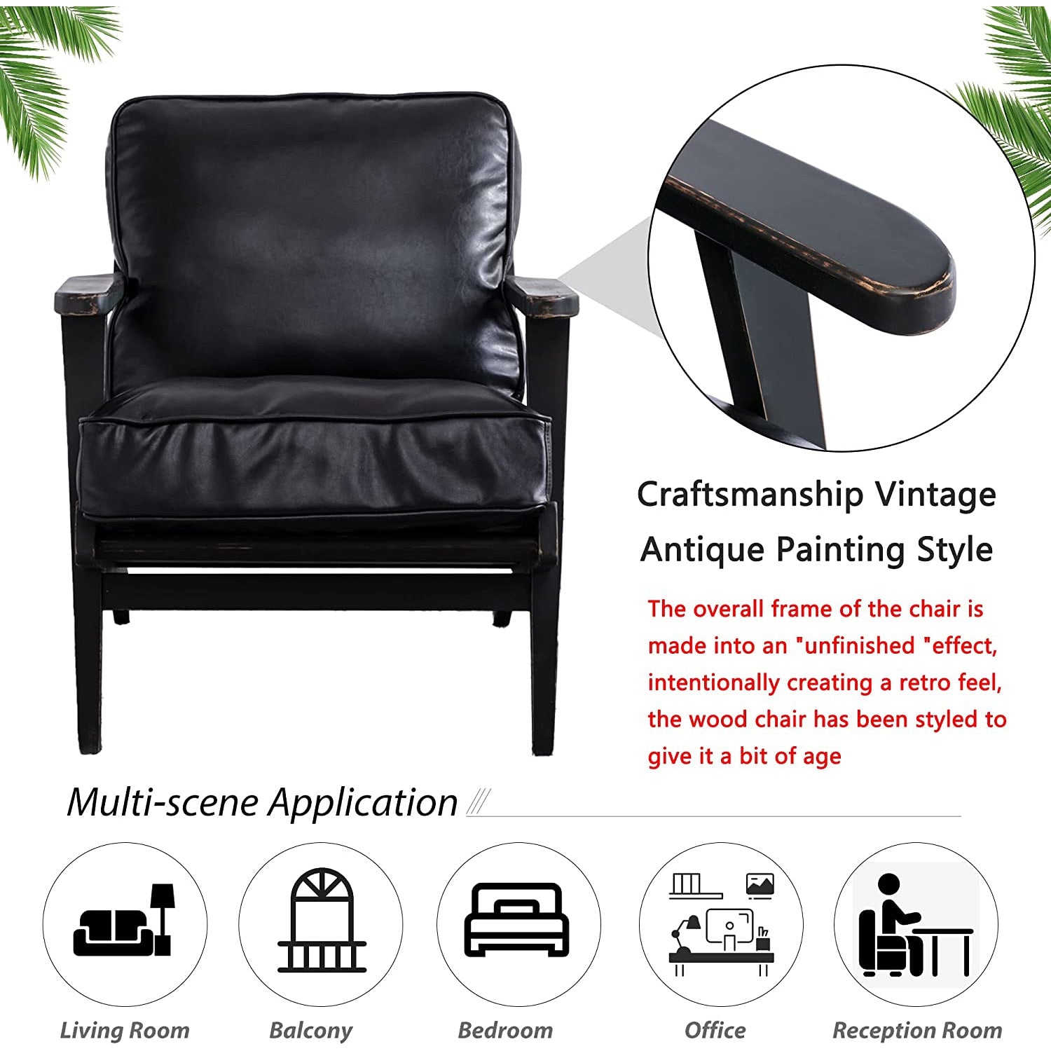 Modern Faux Leather Accent Chair With Paypal Cheap Online