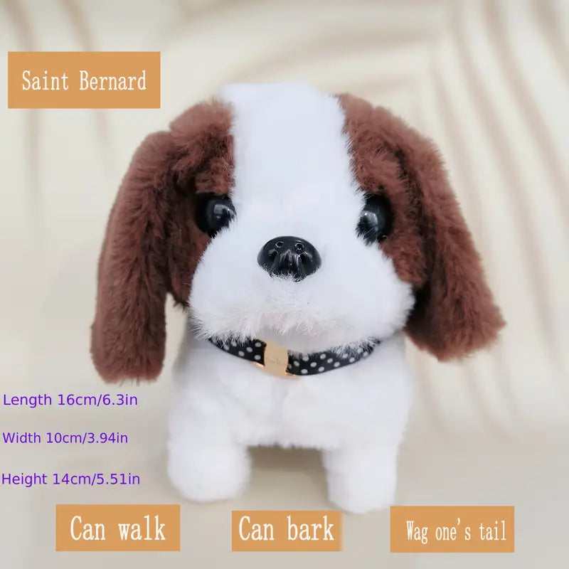 Walking Dog Toy Lifelike Doggy Smart Pets Barking Tail-wagging Wagging Simulation Dog  (Refurbished) Cheap Sale Manchester Great Sale