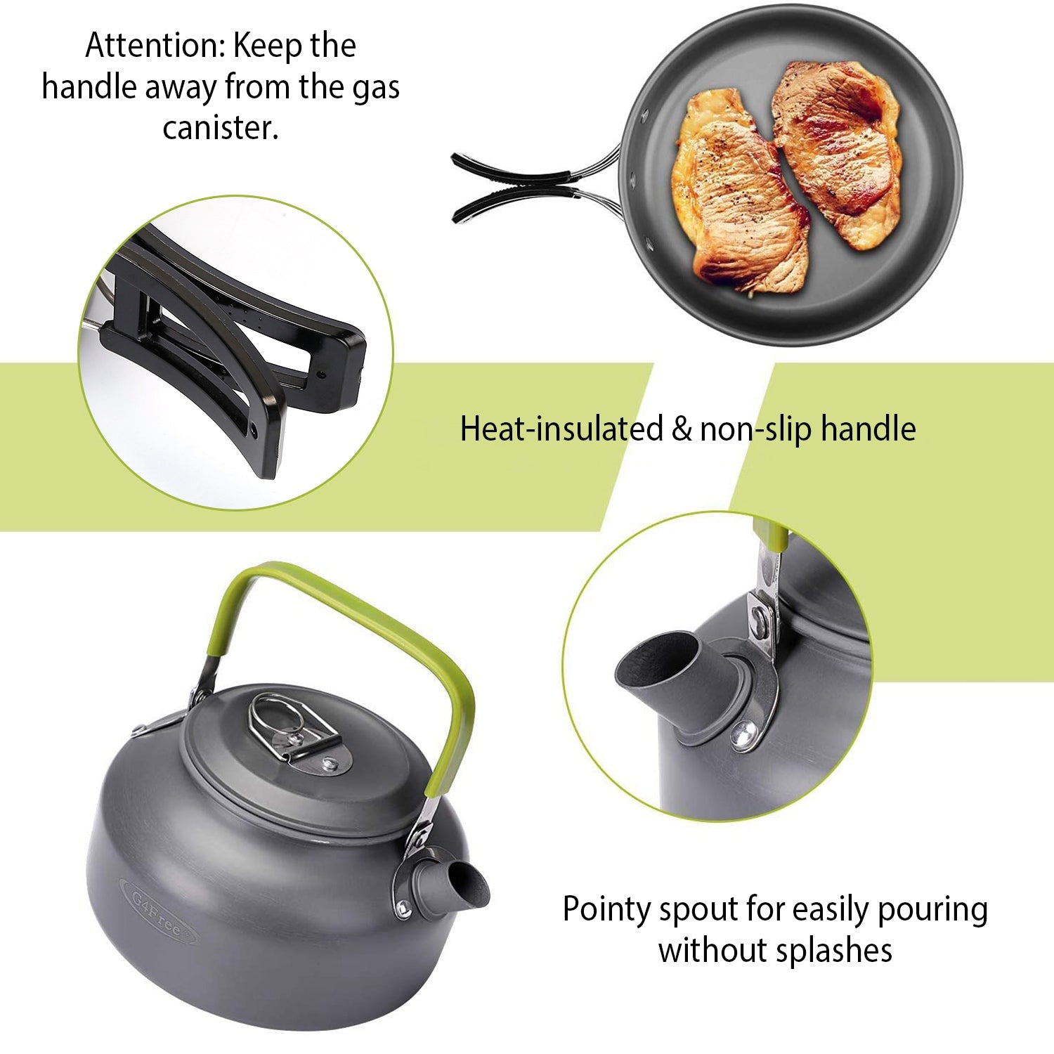 12-Pieces: Camping Cookware Set Shop Offer Online