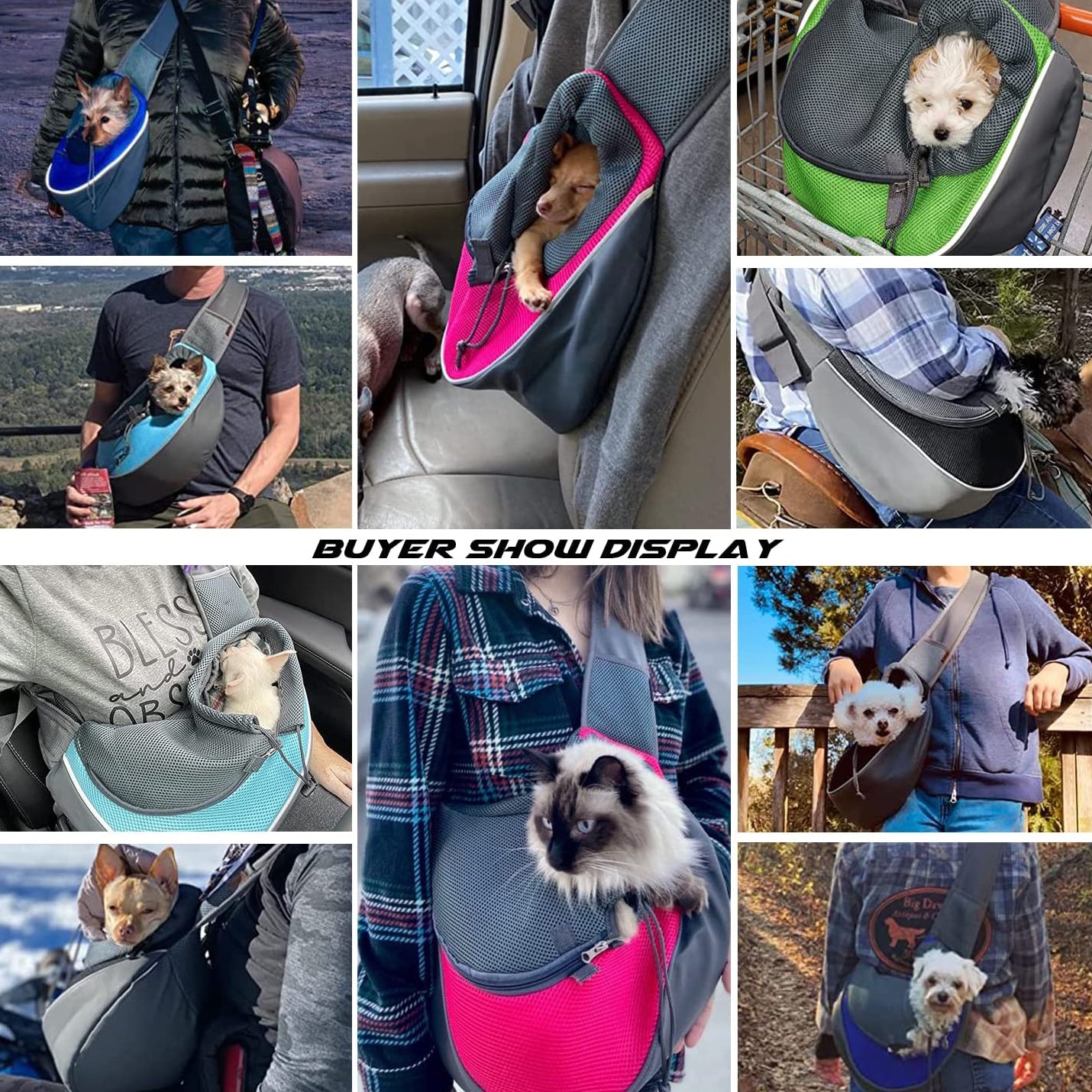 Breathable Mesh Travel Safe Sling Bag Carrier for Pets Outlet Store Online