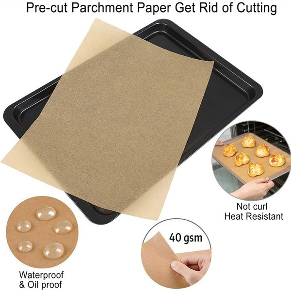 100-Piece: Parchment Baking Paper Disposable Mats Clearance Pices