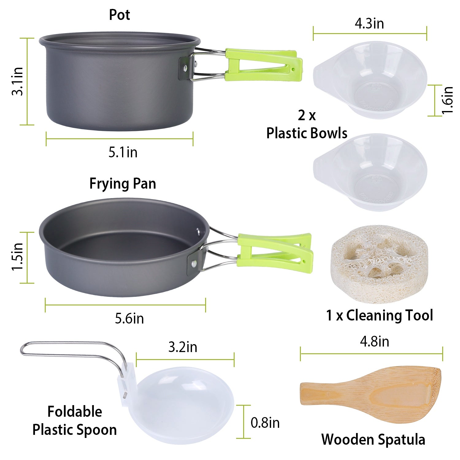 9-Piece: Camping Cookware Set Free Shipping Sast