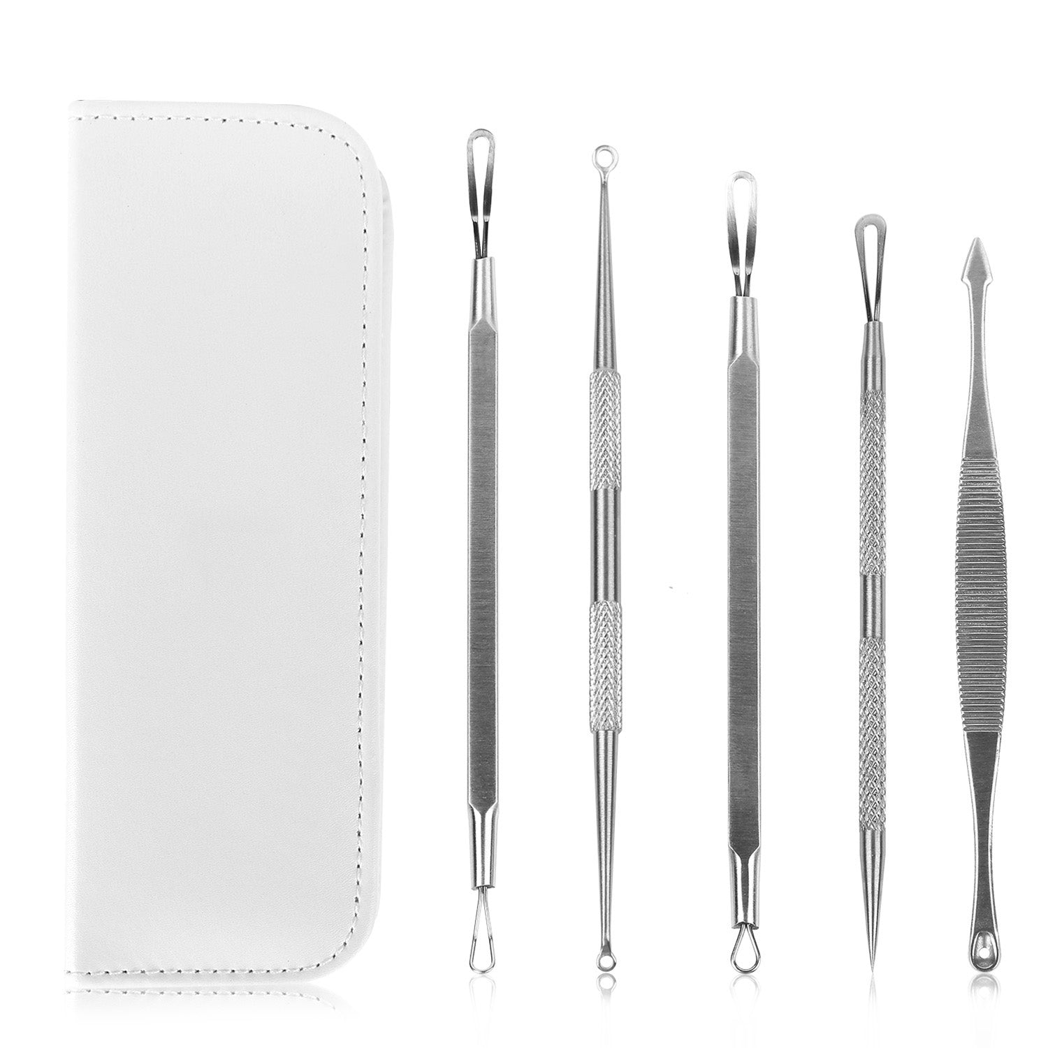 5-Piece Set: Blackhead Remover Kit Stainless Steel Popping Zit Remover Outlet Original