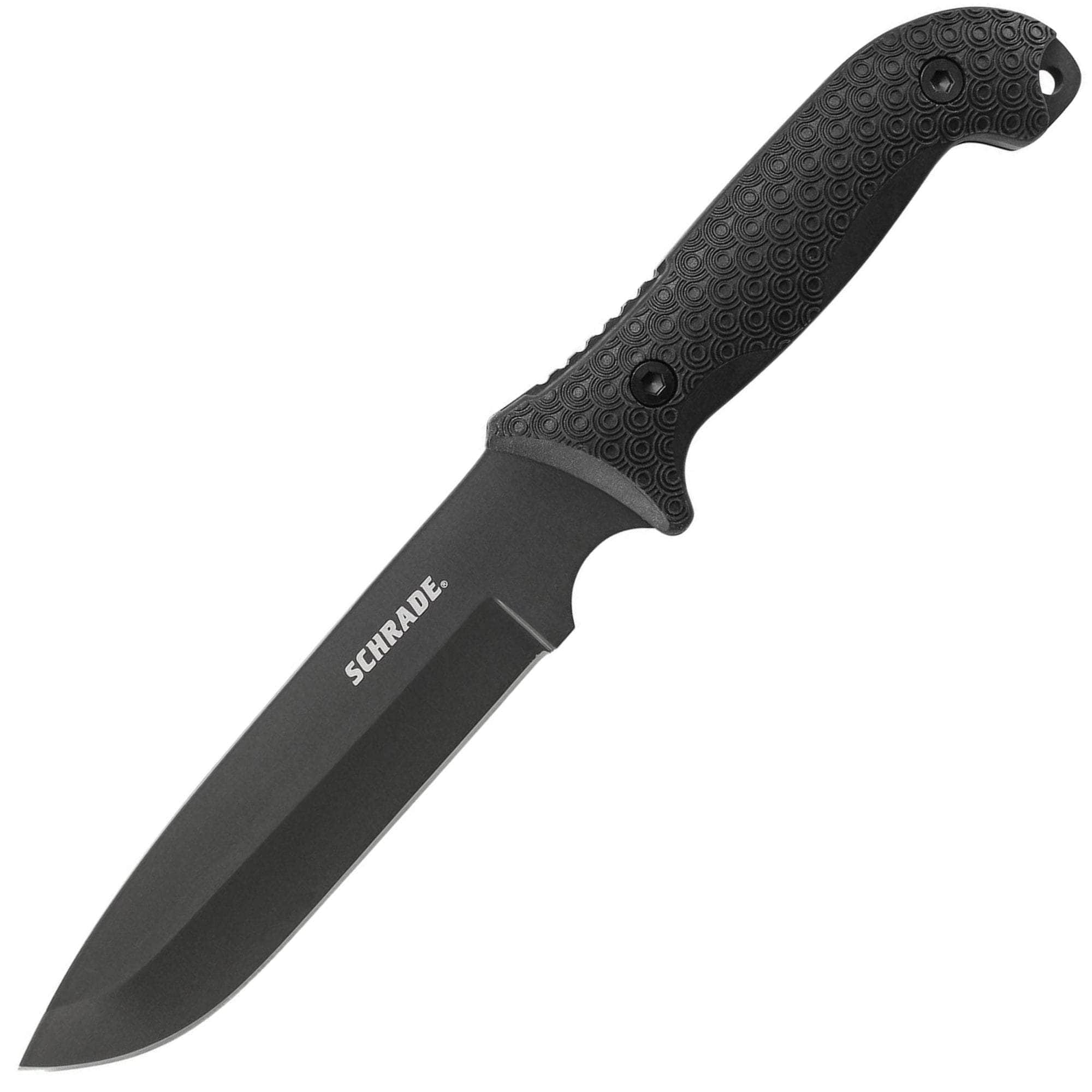 Schrade SCHF52 Frontier, 7 1095 Blade, TPE Handle, Sheath, Sharpener Discount 2025 New