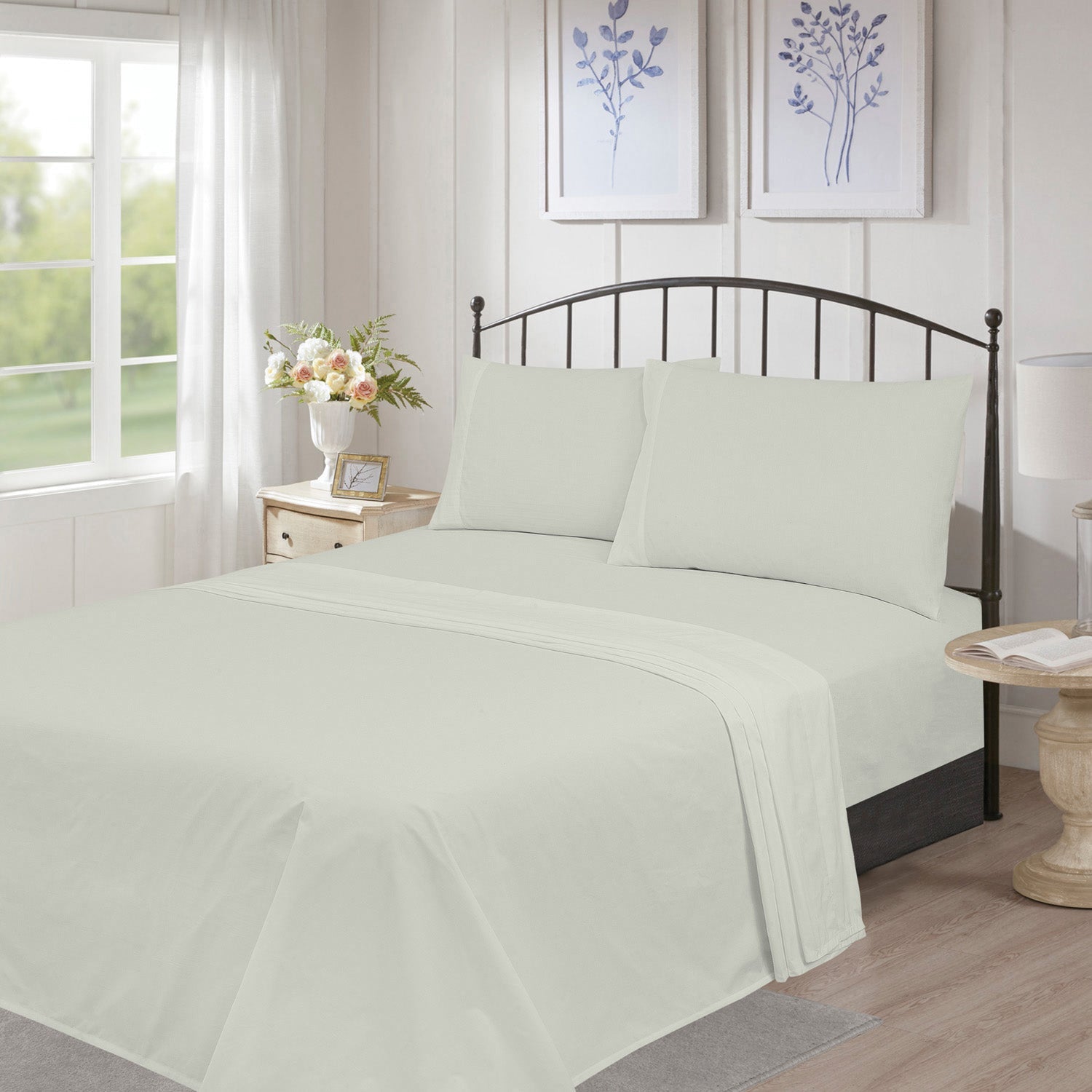Silvadur Ultra Soft 300 Thread Count Cotton Sheet Set Perfect Cheap Online