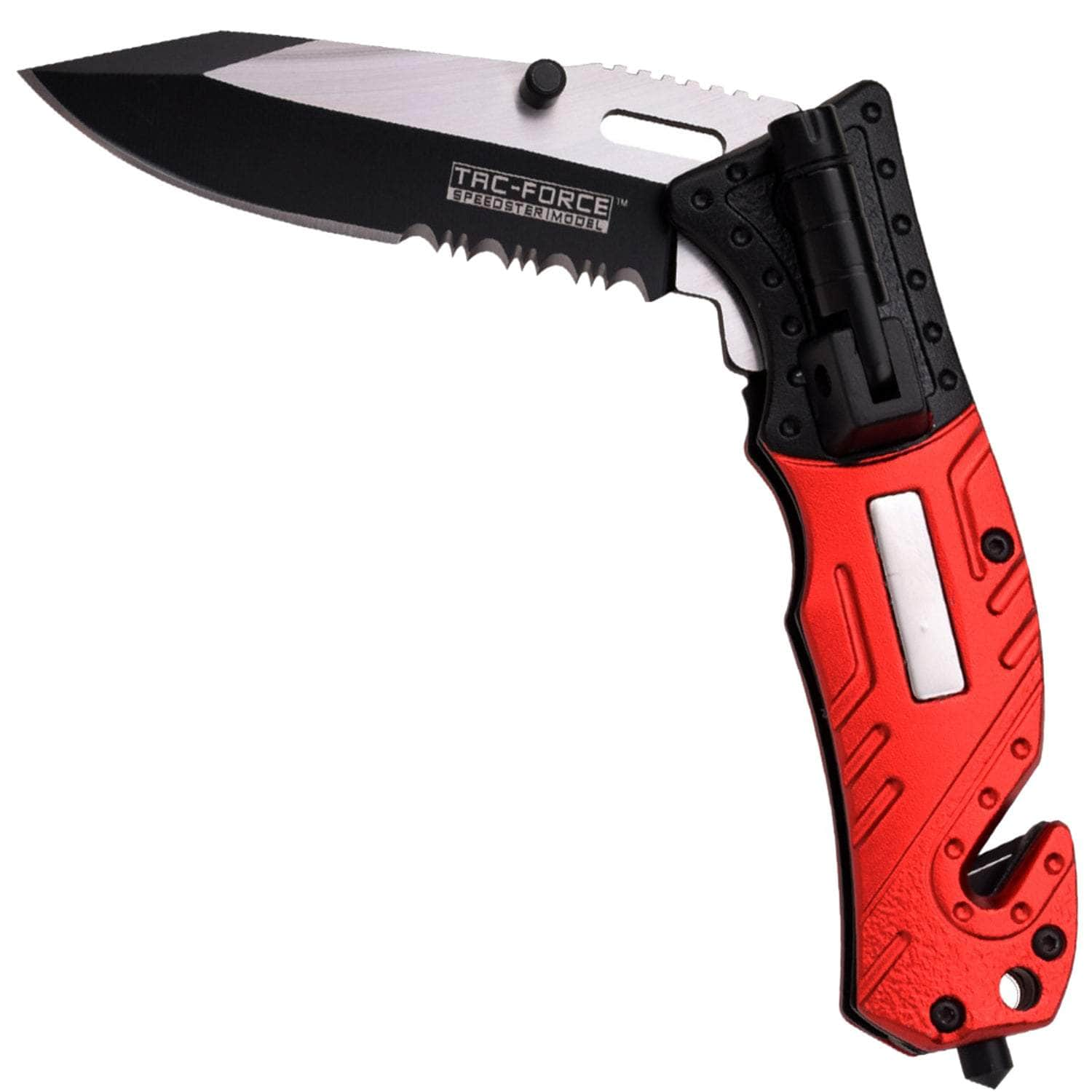 Tac-Force Firefighter Rescue Flashlight Knife, 3.25 Assisted Blade, Aluminum Handle - TF-835FD Shop Offer For Sale