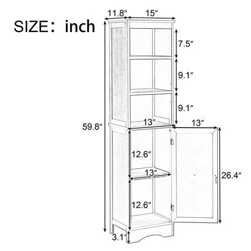 Modern Freestanding Tall Bathroom Locker Cheap Sale Huge Surprise