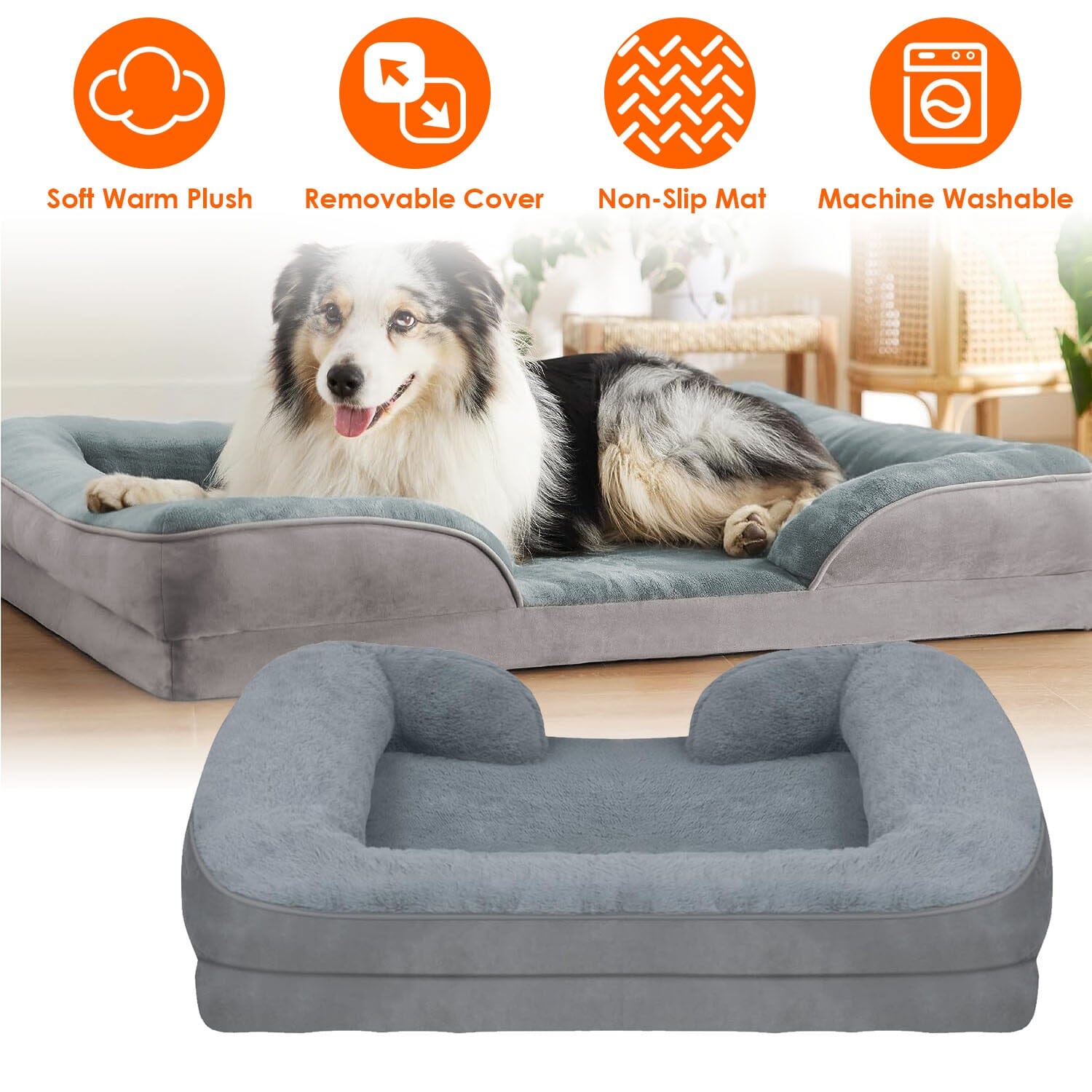 Soft Warm Plush Puppy Cozy Nest Sofa Non-Slip Bed Cushion Mat Browse For Sale