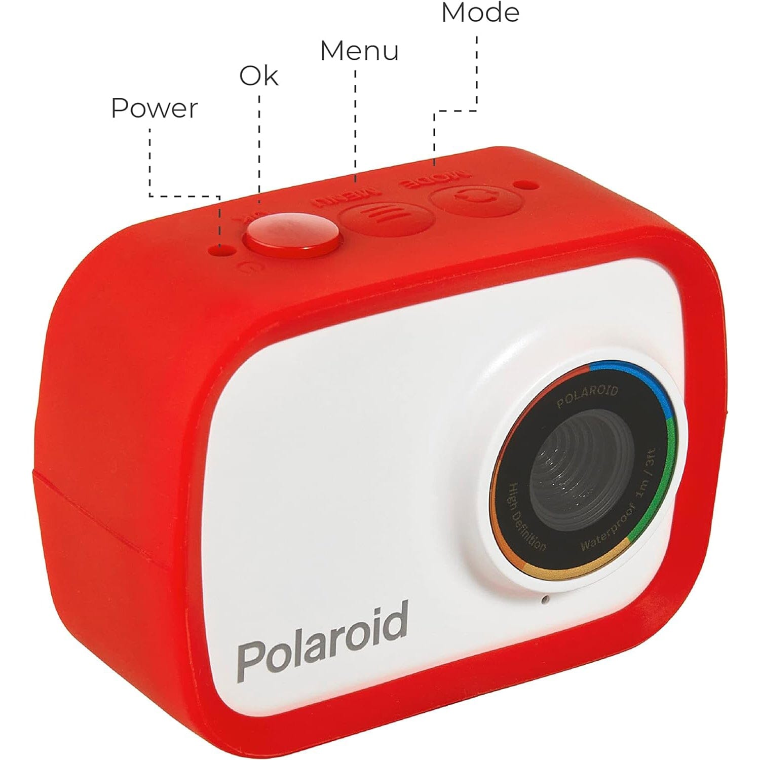 Polaroid Sport Action Camera 720p 12.1mp, Waterproof Camcorder Video Camera with Built in Rechargeable Battery and Mounting Accessories,  (Refurbished) Fashionable