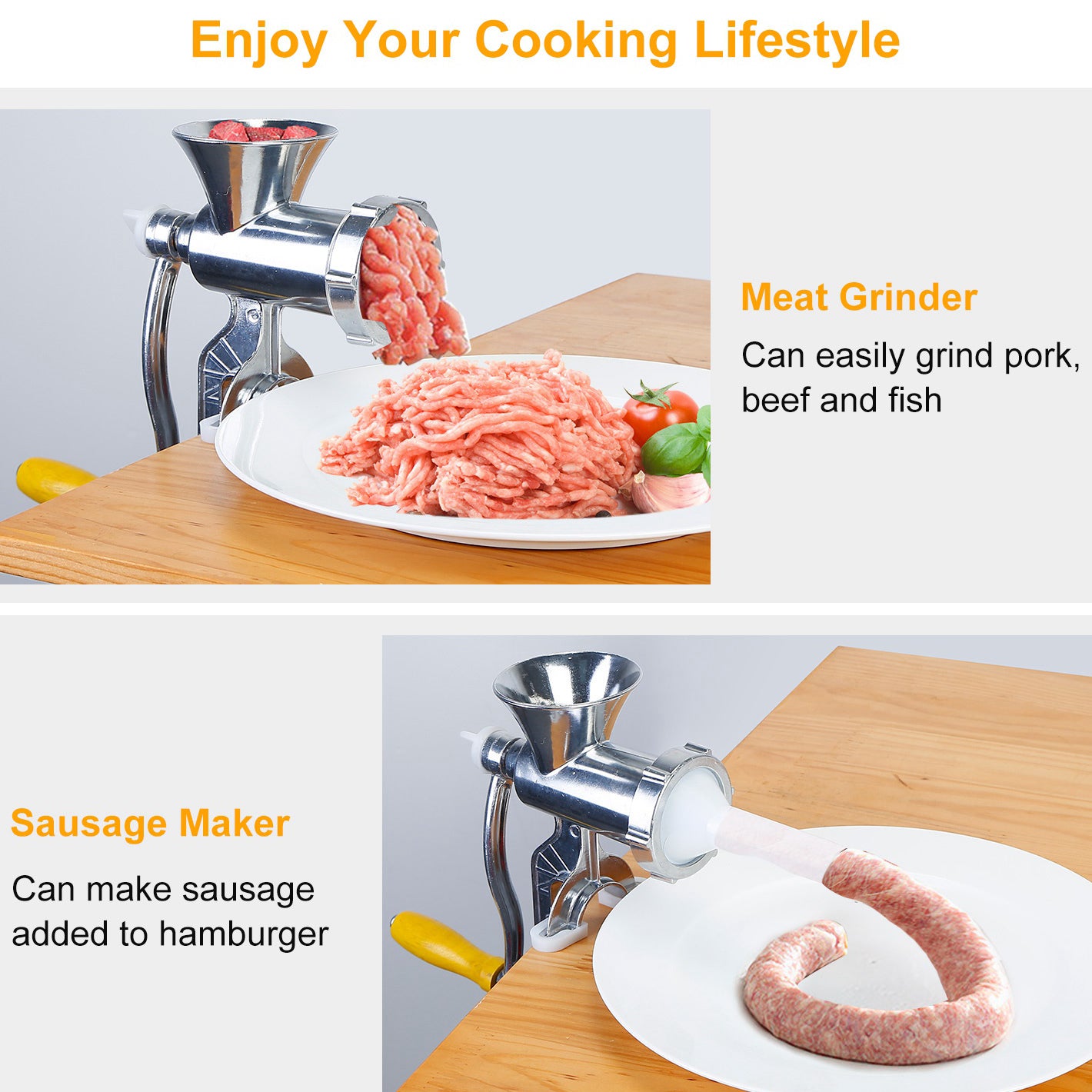 Heavy Duty Manual Meat Grinder Pictures For Sale