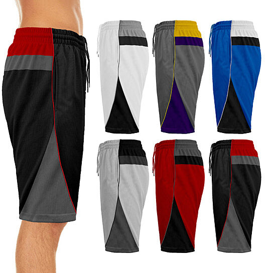 2-Pack: Men's Active Moisture-Wicking Mesh Performance Shorts Visa Payment