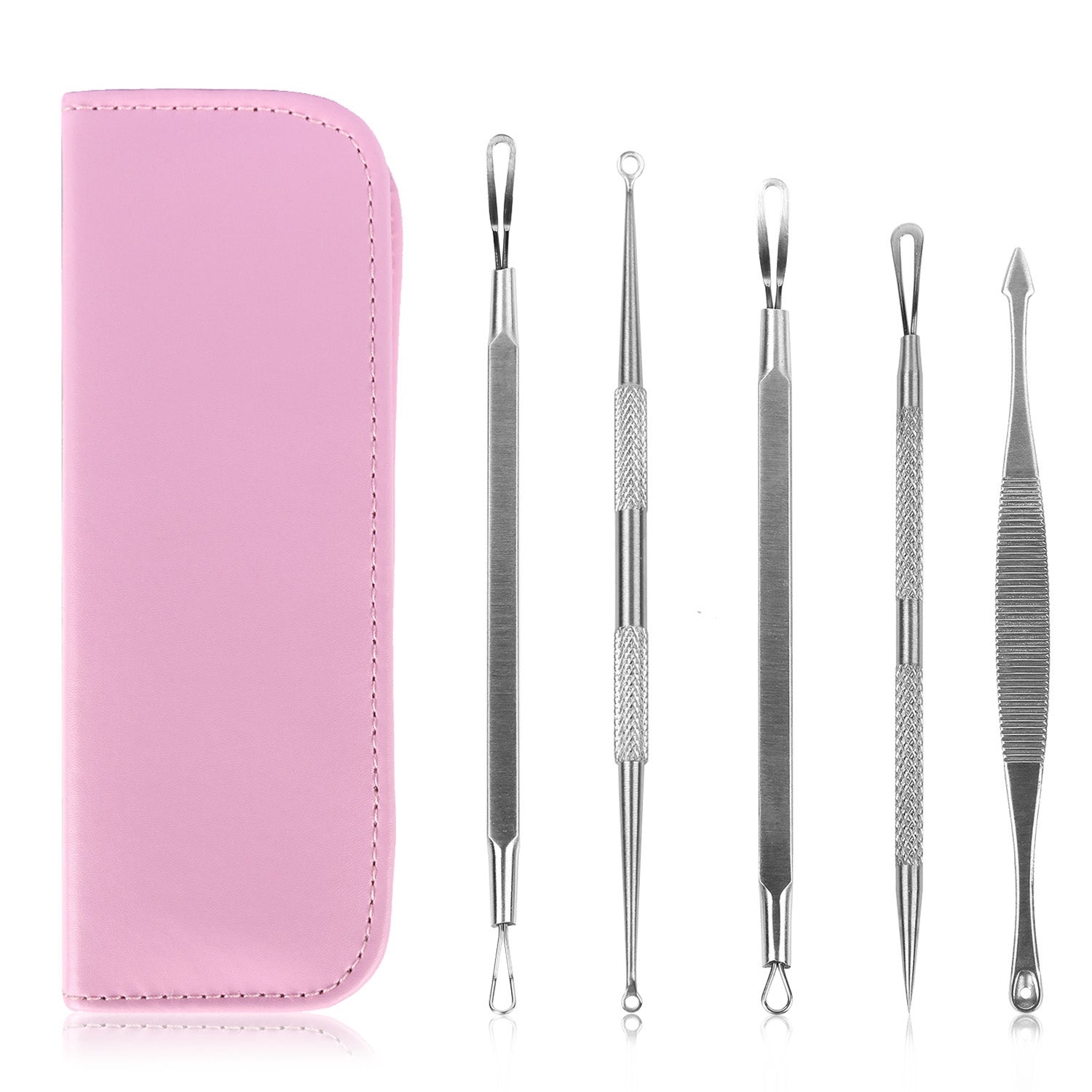 5-Piece Set: Blackhead Remover Kit Stainless Steel Popping Zit Remover Outlet Original