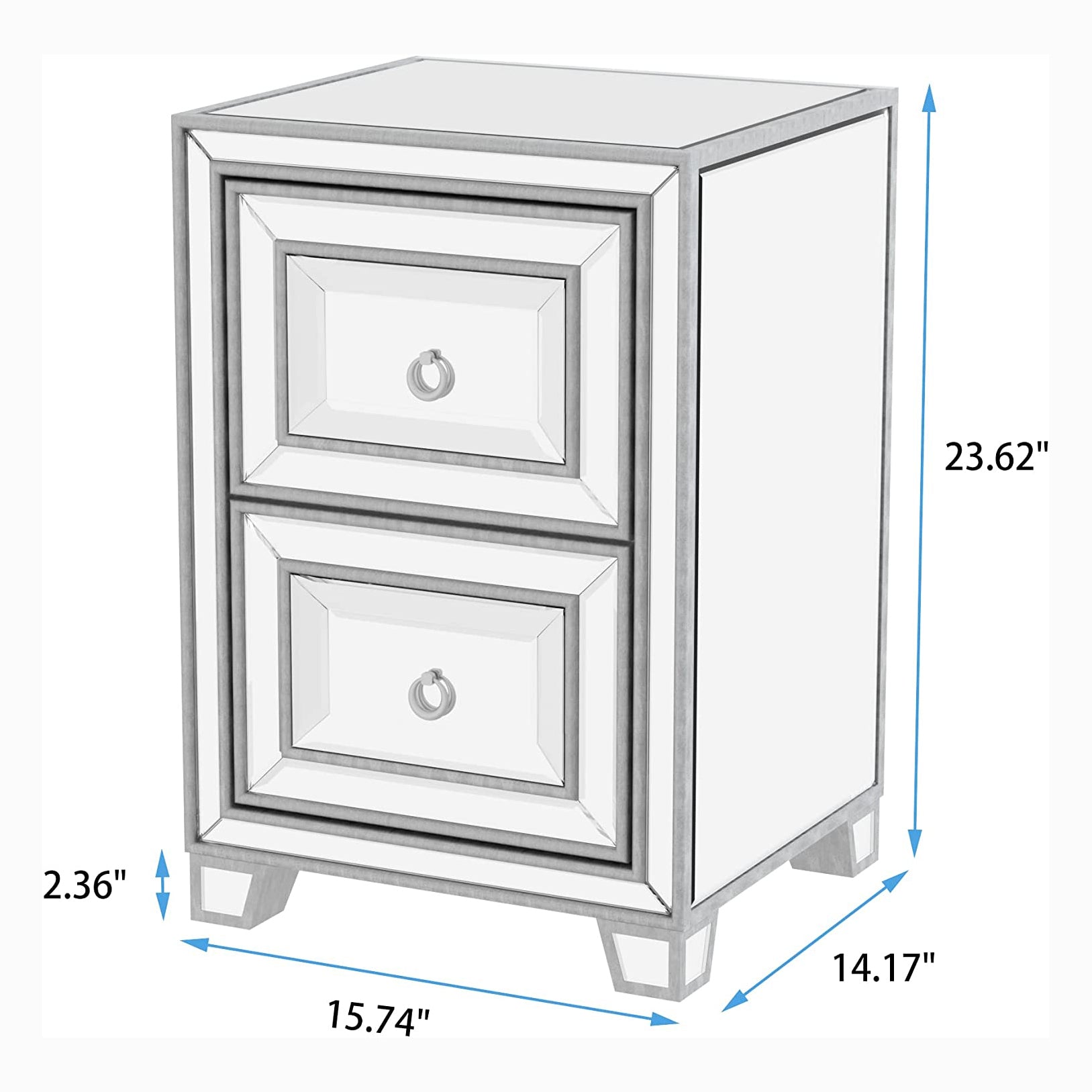 Mirrored Accent Bedside Coffee Table Marketable Cheap Pice