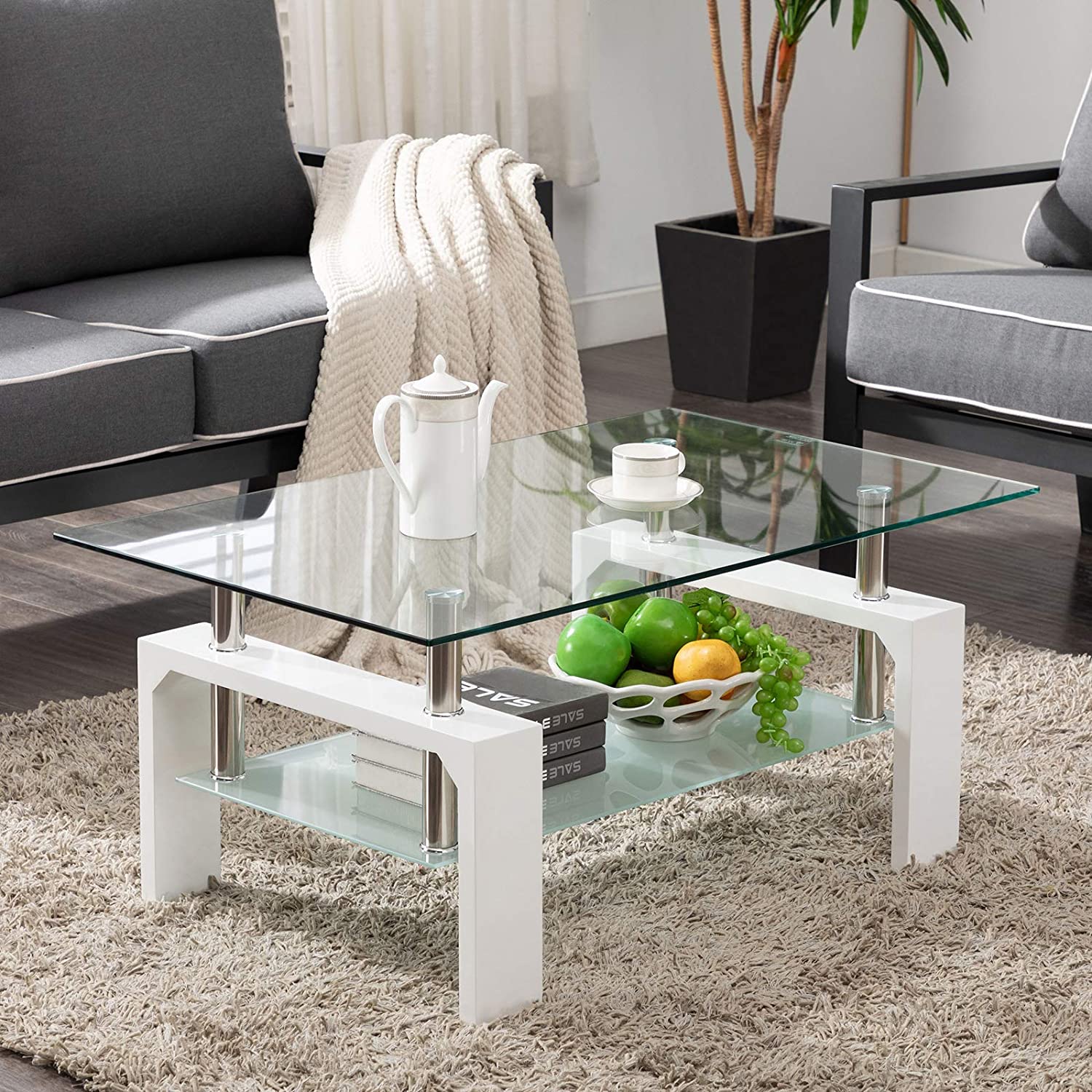 Living Room Rectangle Glass Coffee Table Buy Cheap Fake