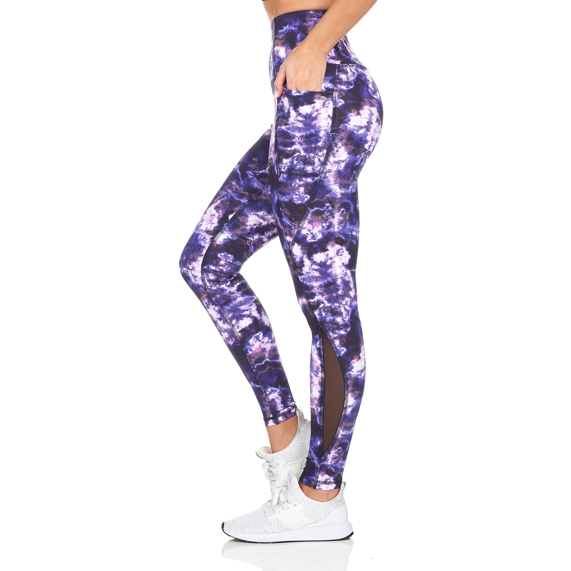 Women's Active High Rise Printed Leggings With Pockets 2025 Unisex For Sale