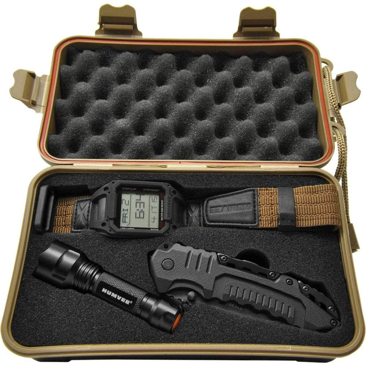 Humvee Recon Mission Combo Set with Watch, Pocket Knife, and LED Light Genuine Cheap Online