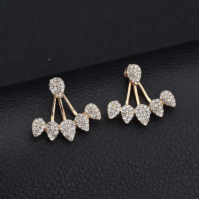 2-Pairs: Women's Small Diamond Earrings Looking For Cheap Pice