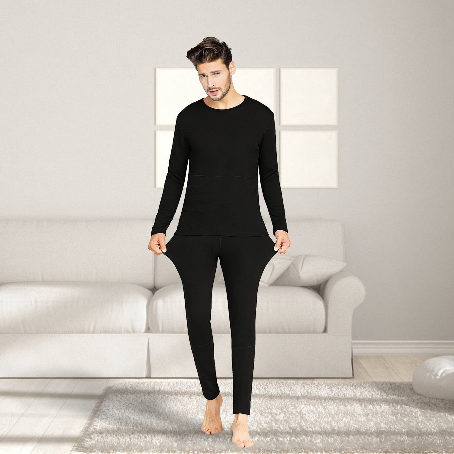 Heated Underwear Long Shirt and Pants Set Cheap Store