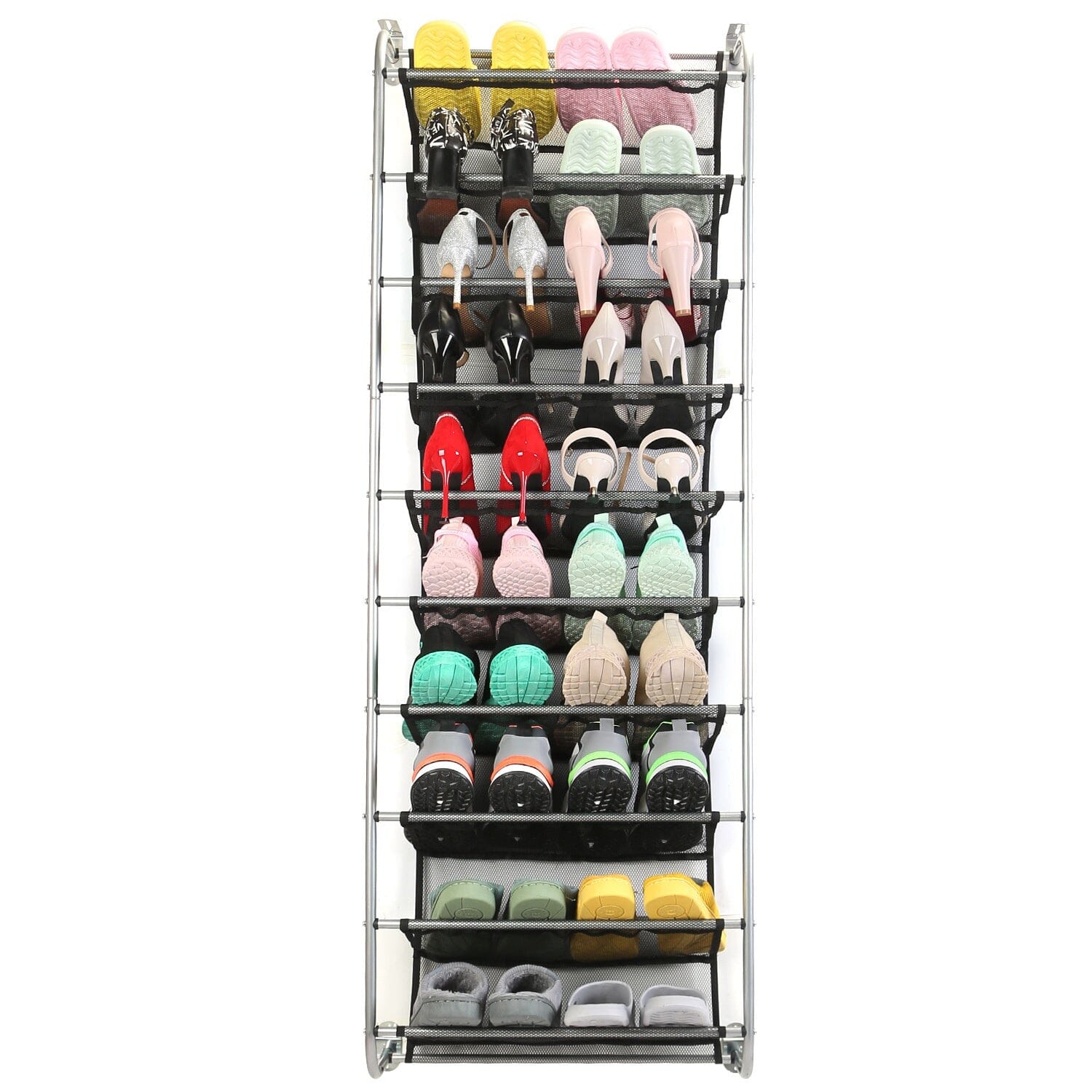 10-Tier Over the Door Shoe Rack Organizer Holder Hanging Storage Shelf Buy Cheap Fake