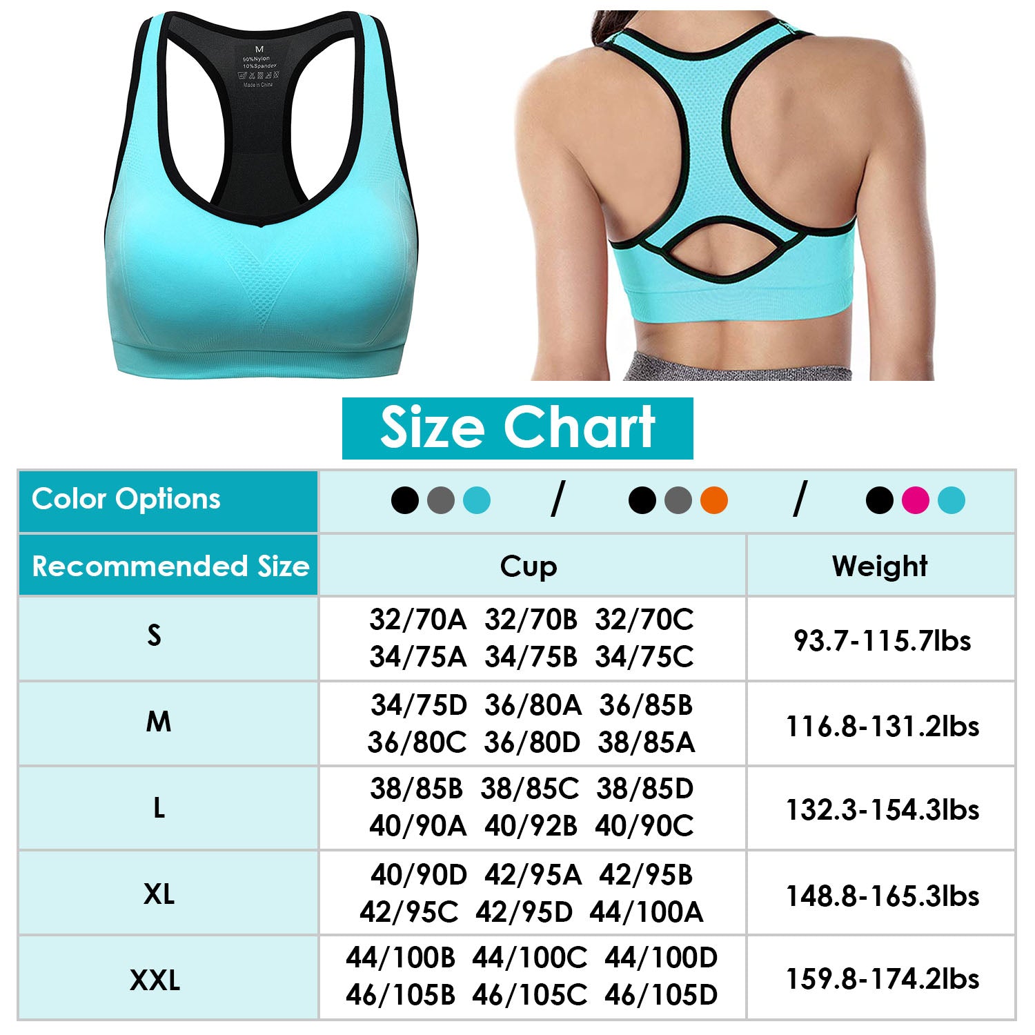 3-Pack: Women Padded Sports Bras Online Online Cheap Pice